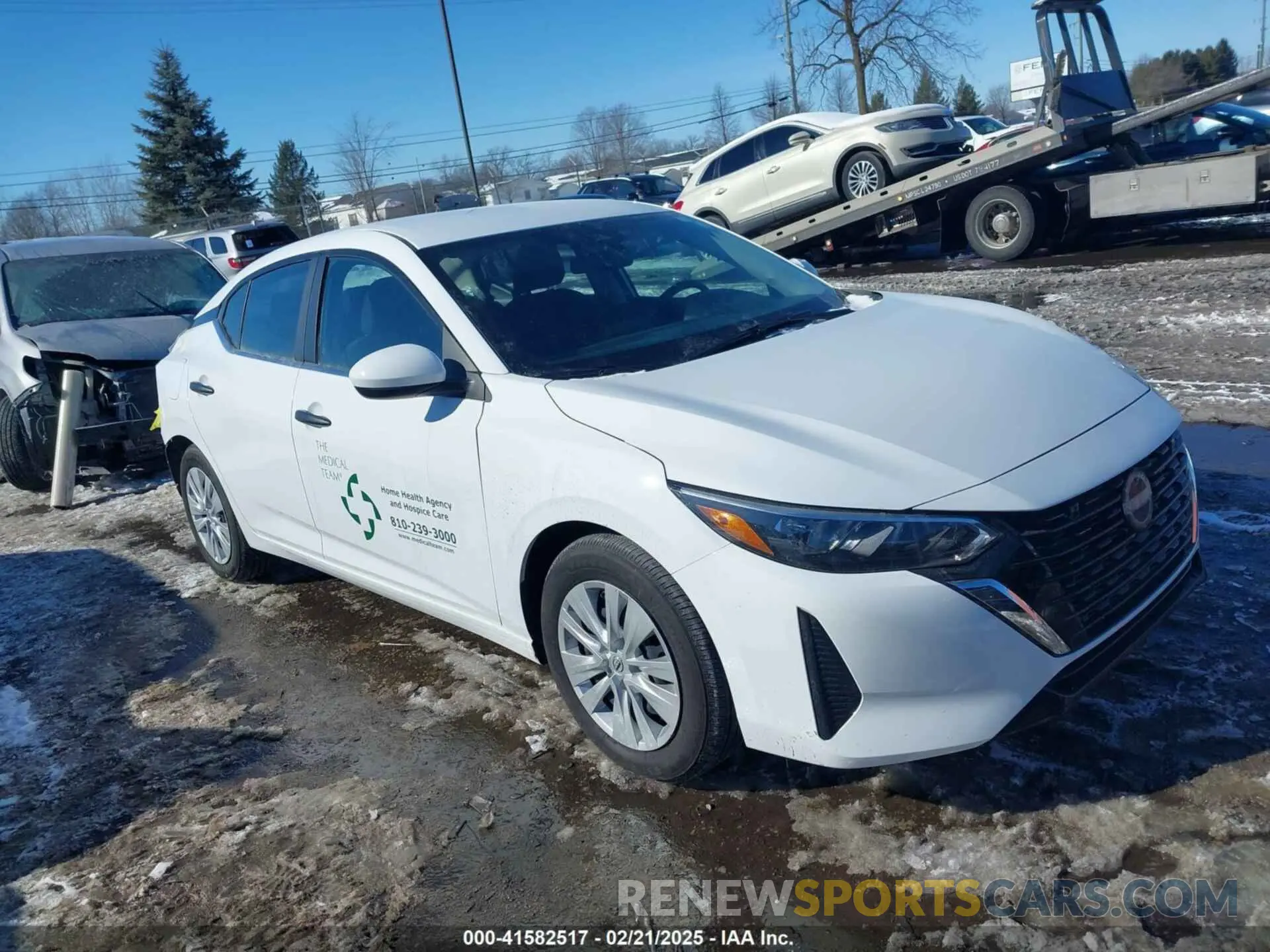 1 Photograph of a damaged car 3N1AB8BV3SY212859 NISSAN SENTRA 2025