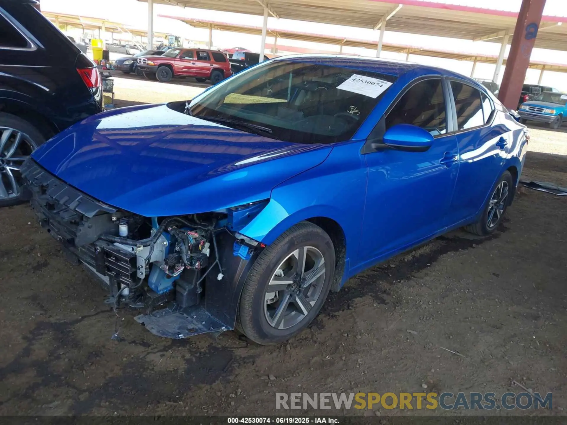 2 Photograph of a damaged car 3N1AB8CV3SY223066 NISSAN SENTRA 2025