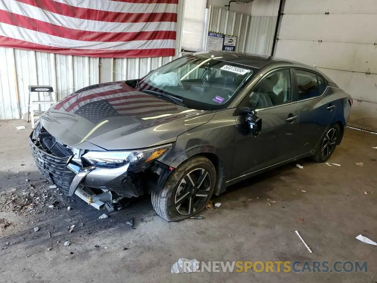 1 Photograph of a damaged car 3N1AB8CV6SY205385 NISSAN SENTRA 2025