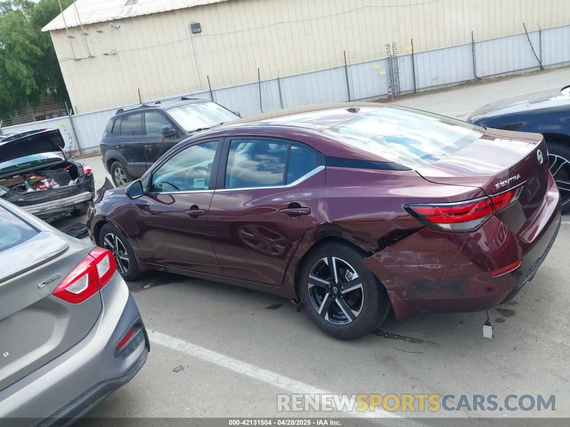 14 Photograph of a damaged car 3N1AB8CV7SY237813 NISSAN SENTRA 2025