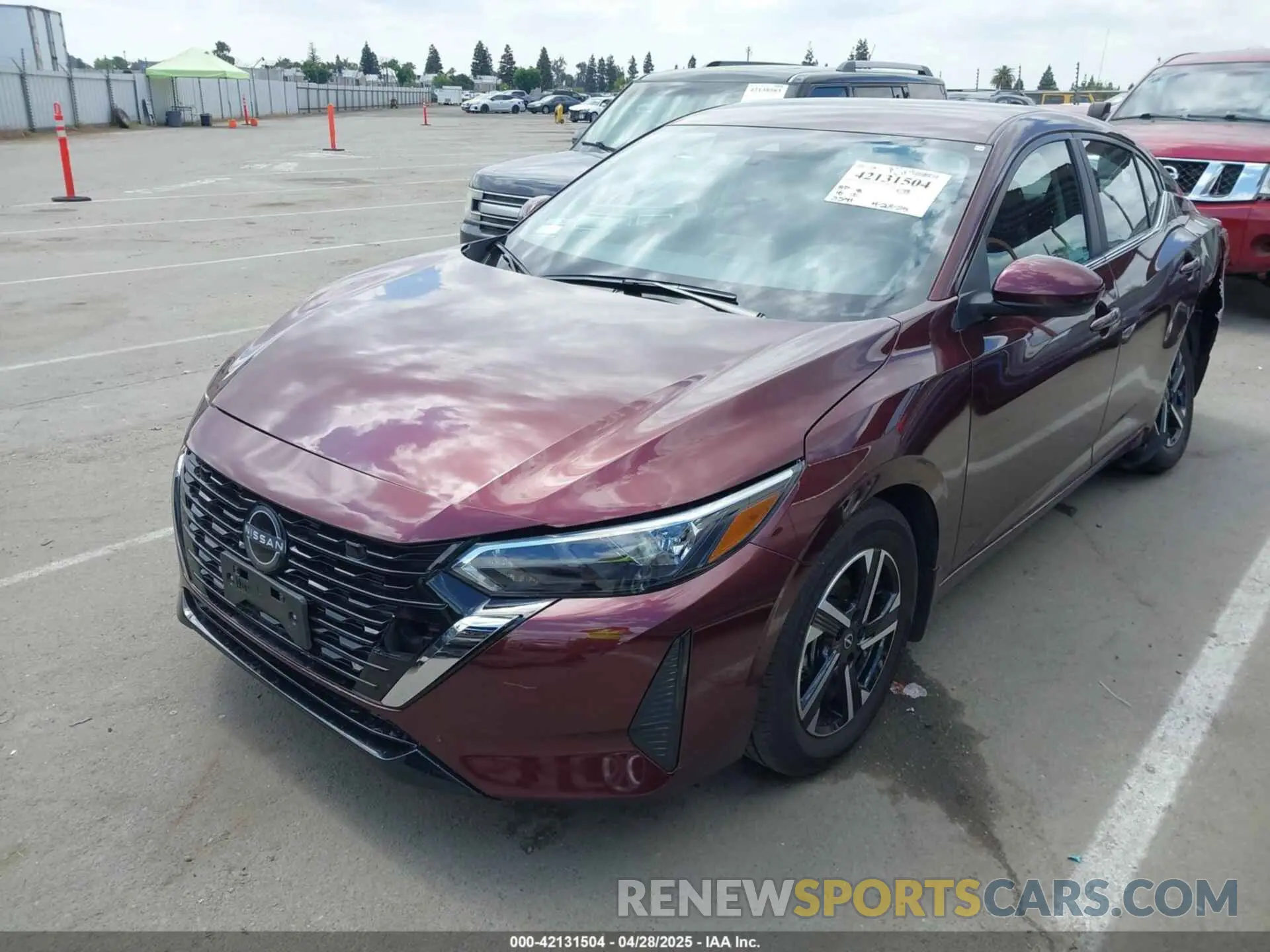 2 Photograph of a damaged car 3N1AB8CV7SY237813 NISSAN SENTRA 2025