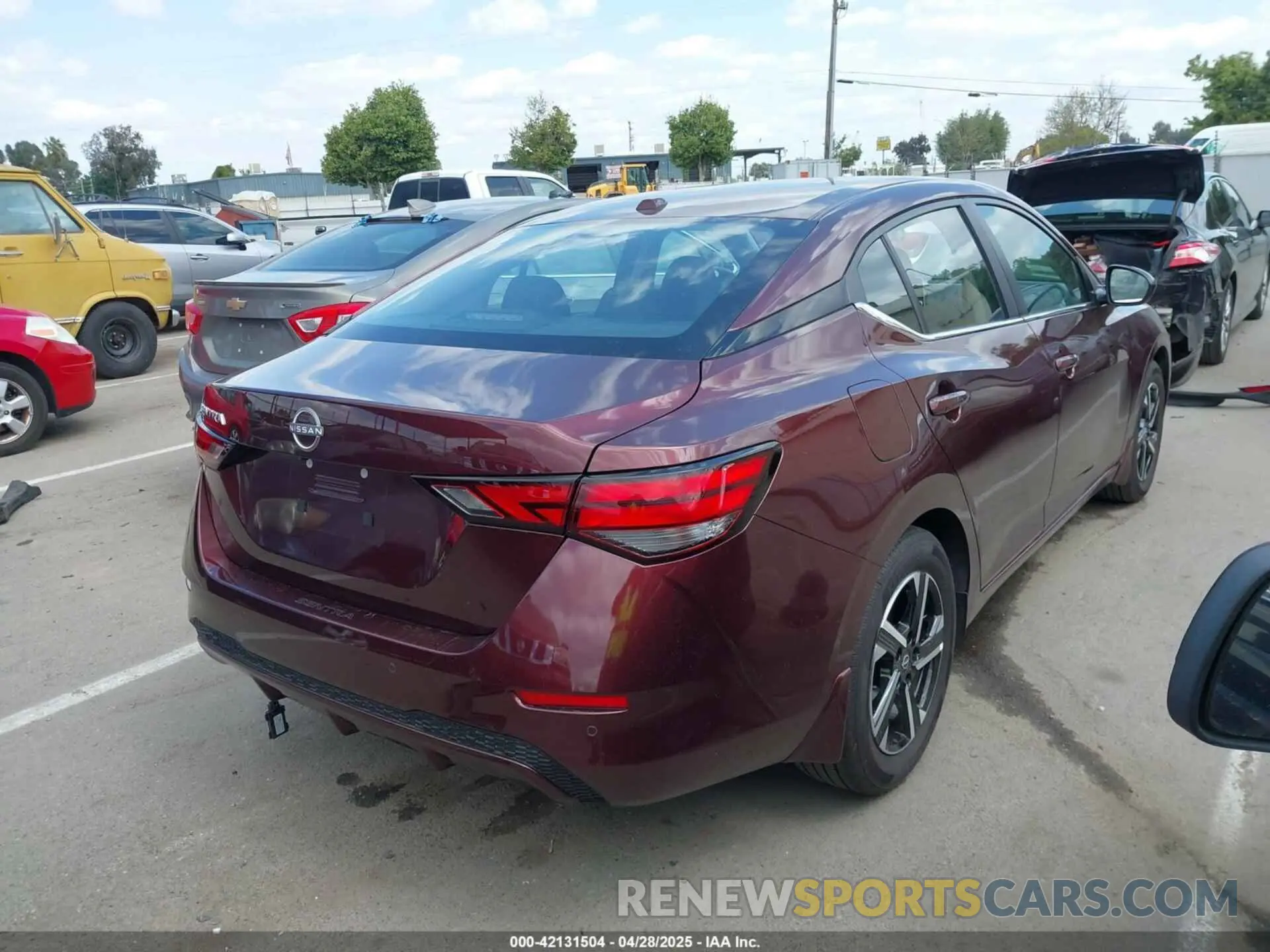 4 Photograph of a damaged car 3N1AB8CV7SY237813 NISSAN SENTRA 2025