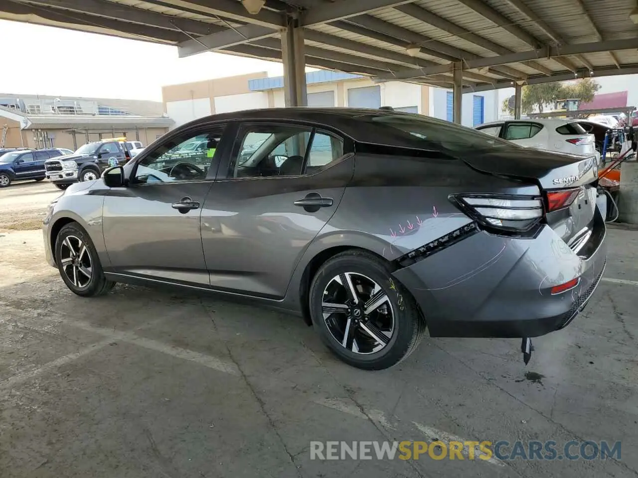 2 Photograph of a damaged car 3N1AB8CV7SY276594 NISSAN SENTRA 2025