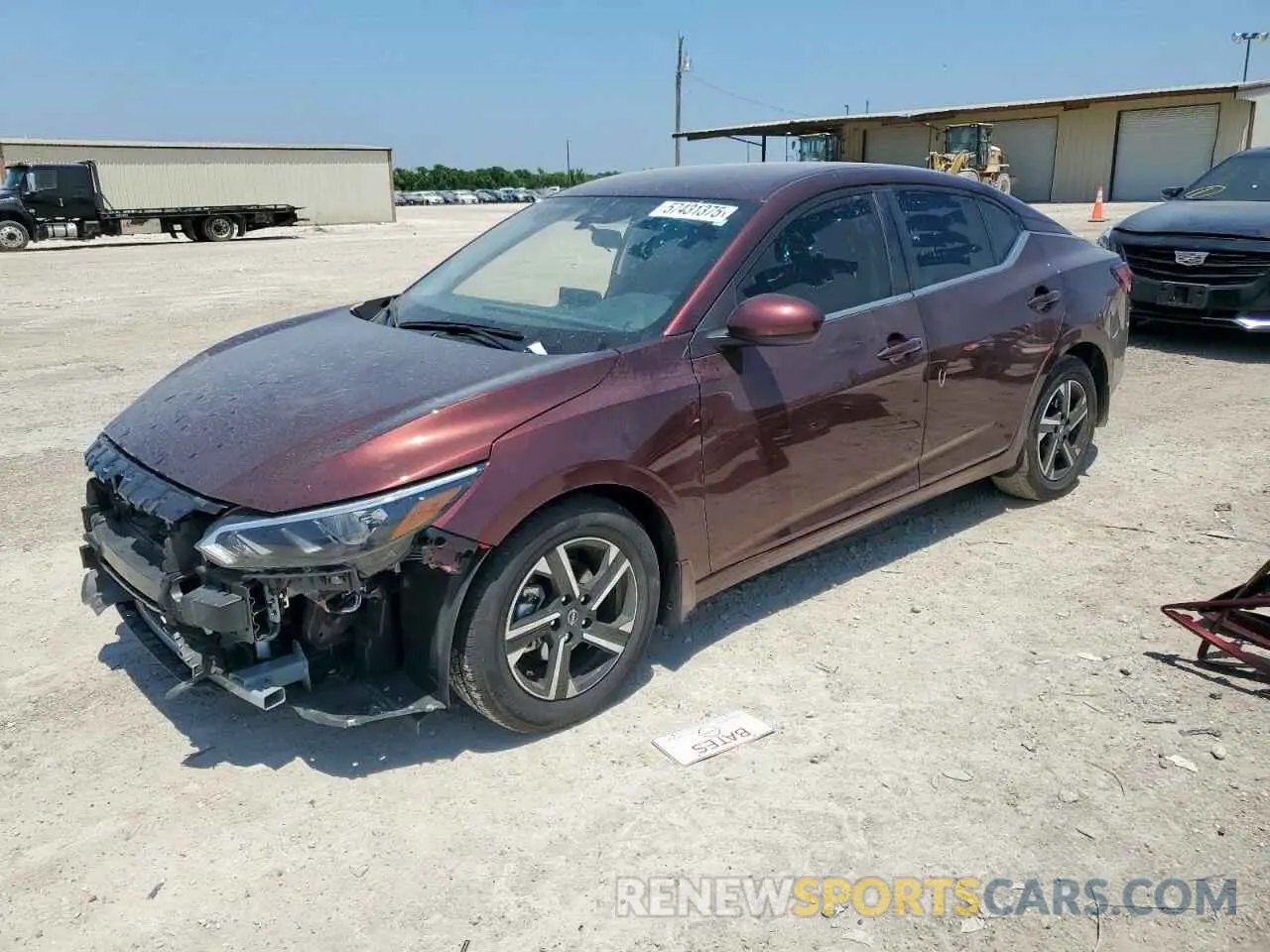 1 Photograph of a damaged car 3N1AB8CV8SY247914 NISSAN SENTRA 2025