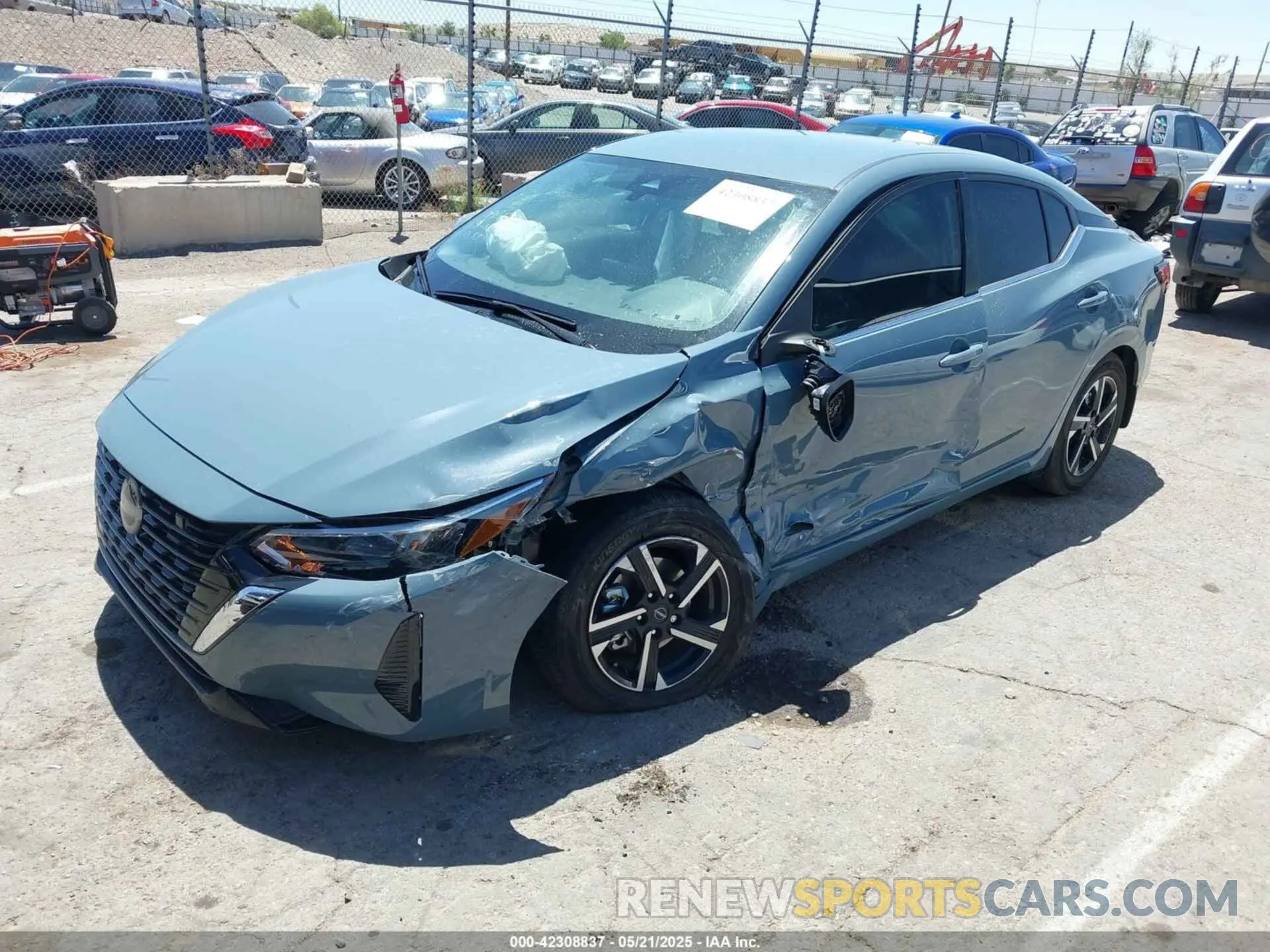 2 Photograph of a damaged car 3N1AB8CV9SY206109 NISSAN SENTRA 2025