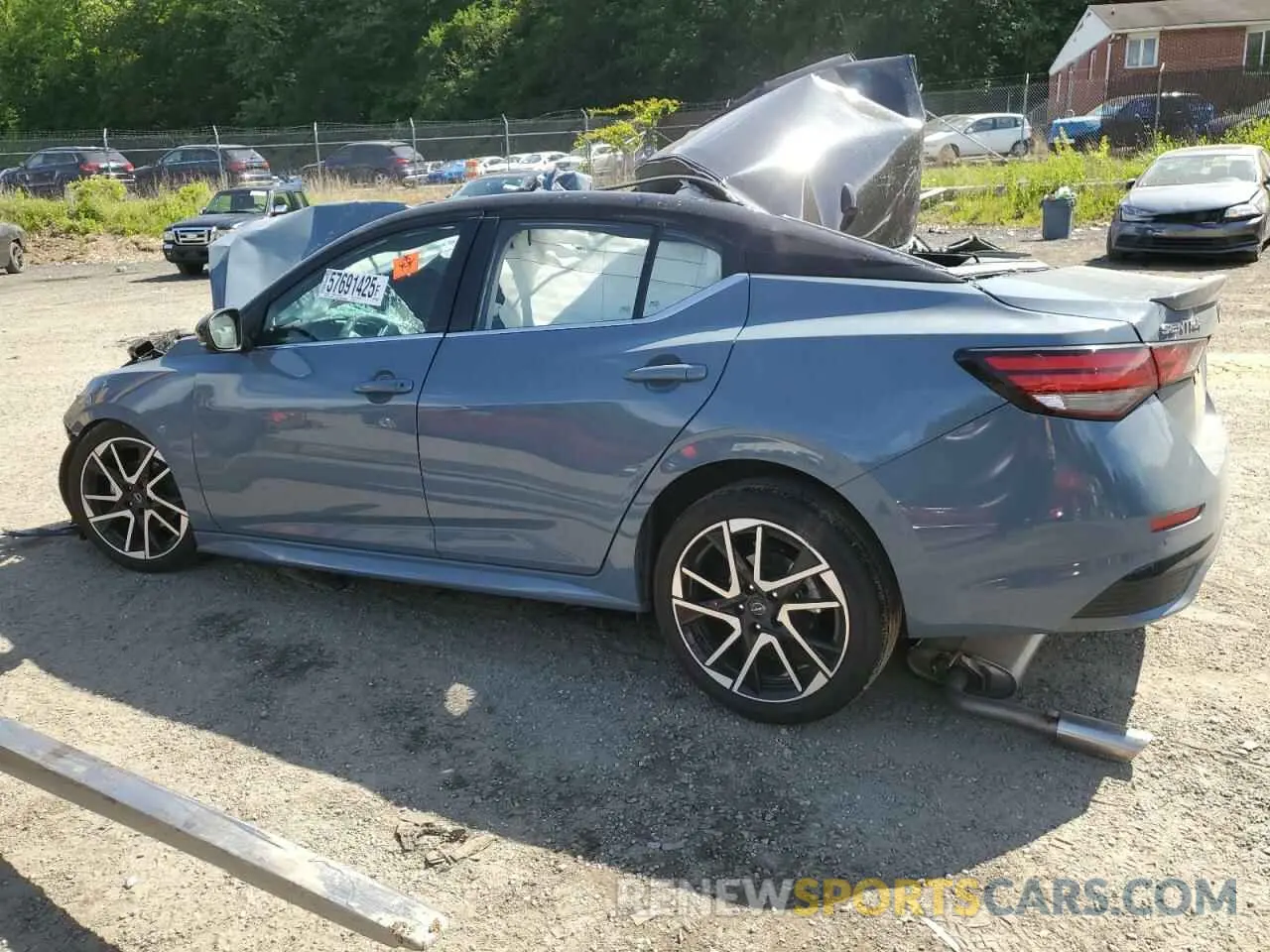 2 Photograph of a damaged car 3N1AB8DV6SY265181 NISSAN SENTRA 2025