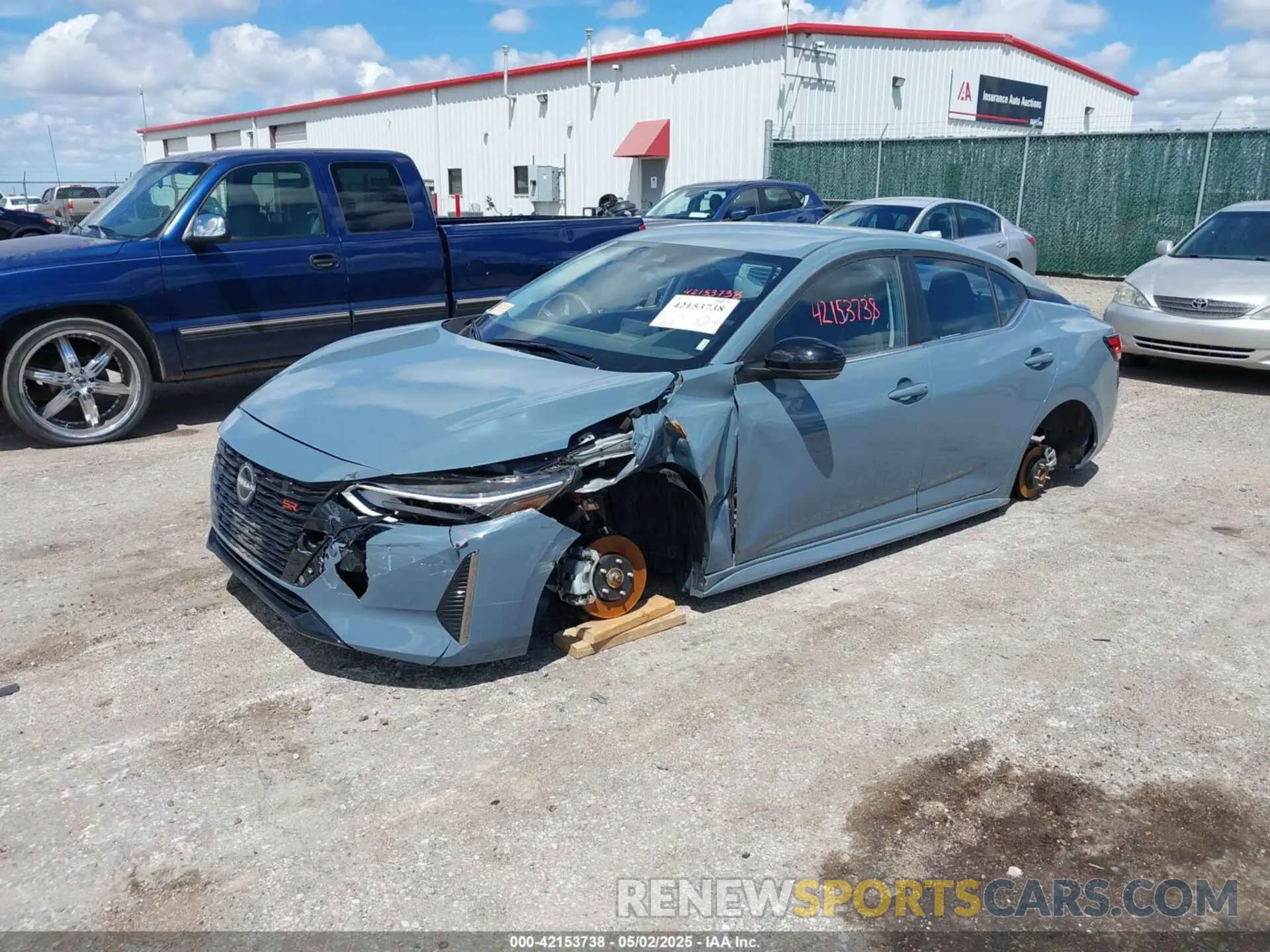2 Photograph of a damaged car 3N1AB8DV7SY270972 NISSAN SENTRA 2025