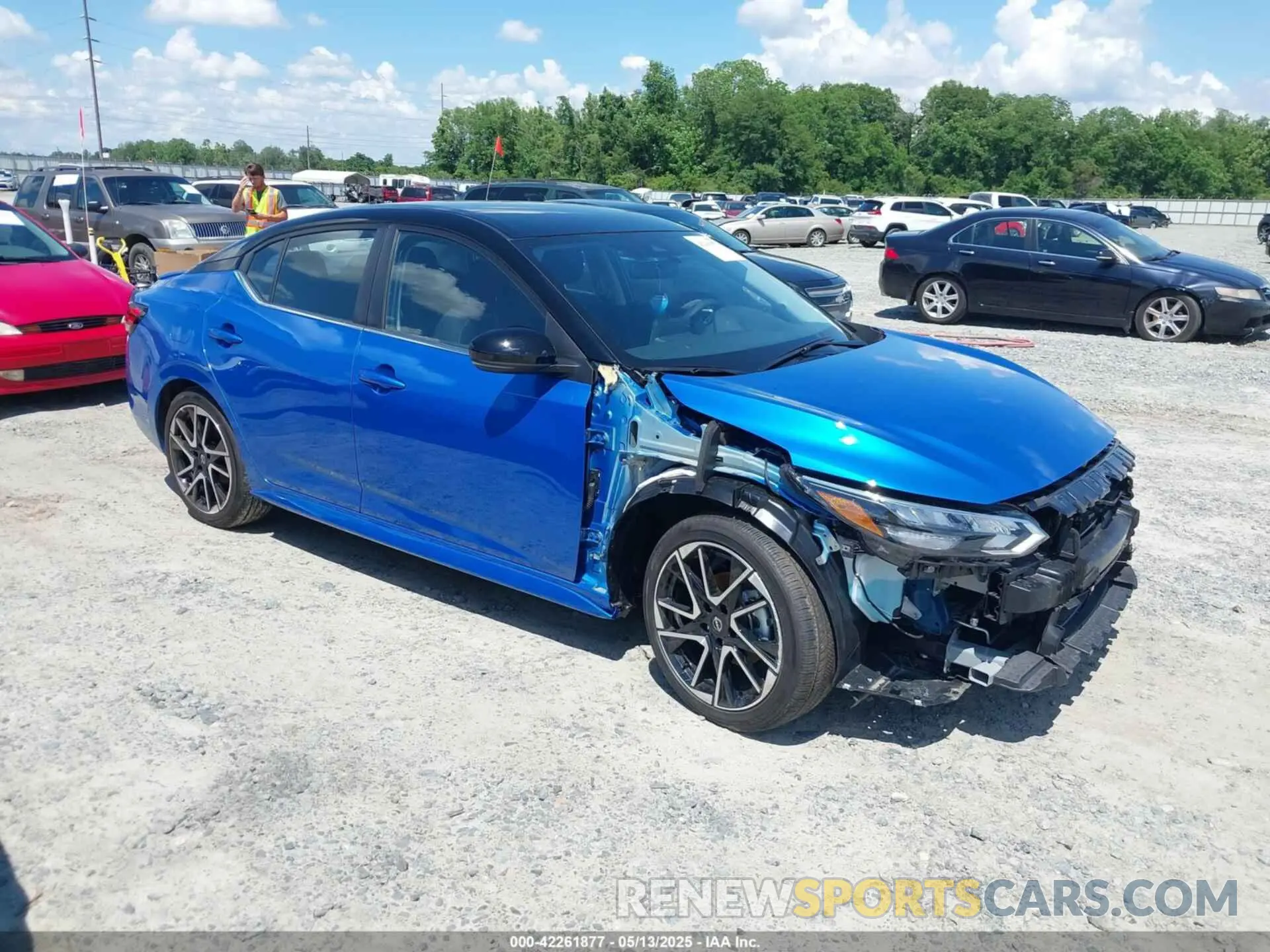 1 Photograph of a damaged car 3N1AB8DV9SY284677 NISSAN SENTRA 2025