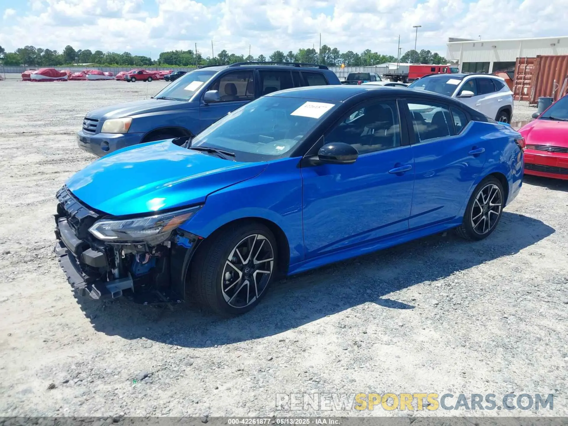 2 Photograph of a damaged car 3N1AB8DV9SY284677 NISSAN SENTRA 2025