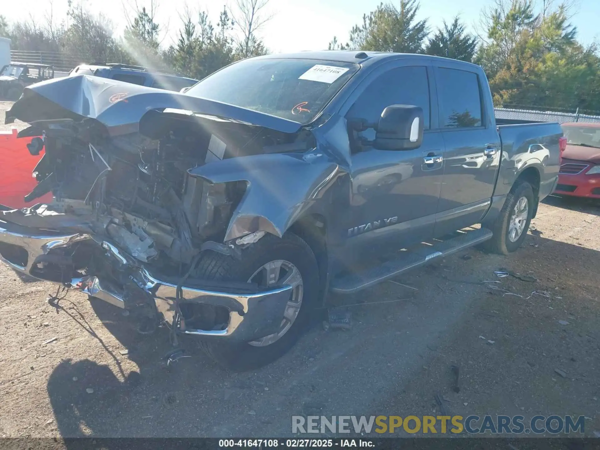 2 Photograph of a damaged car 1N6AA1E51KN518603 NISSAN TITAN 2019