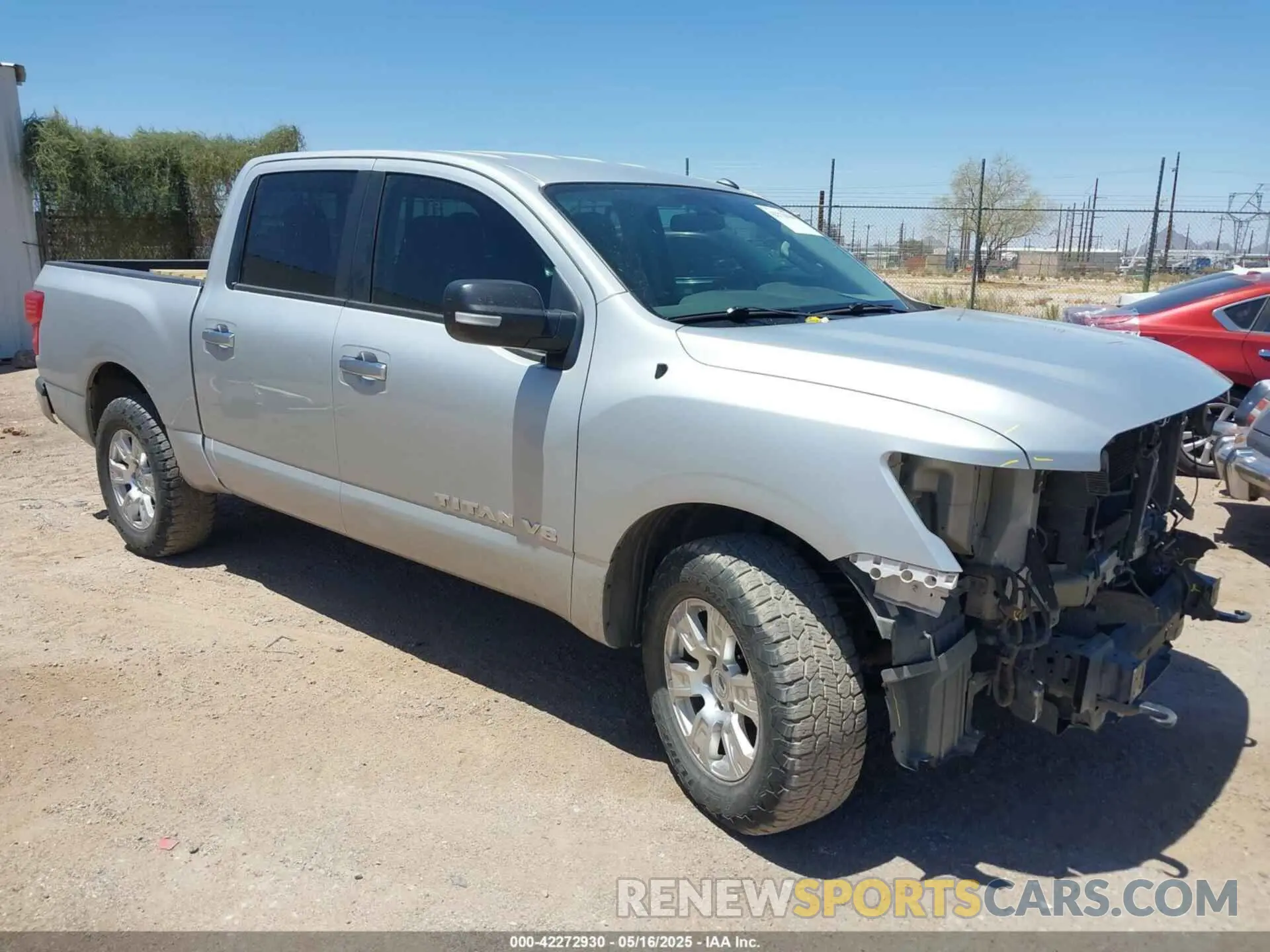 1 Photograph of a damaged car 1N6AA1EJ0KN509551 NISSAN TITAN 2019