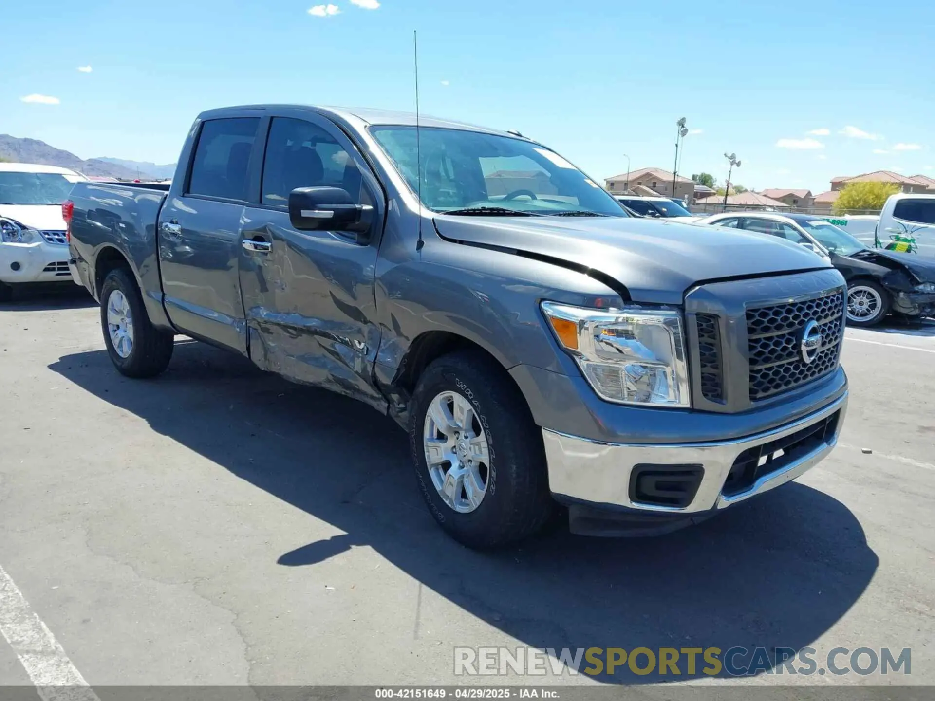 1 Photograph of a damaged car 1N6AA1EK7KN504596 NISSAN TITAN 2019