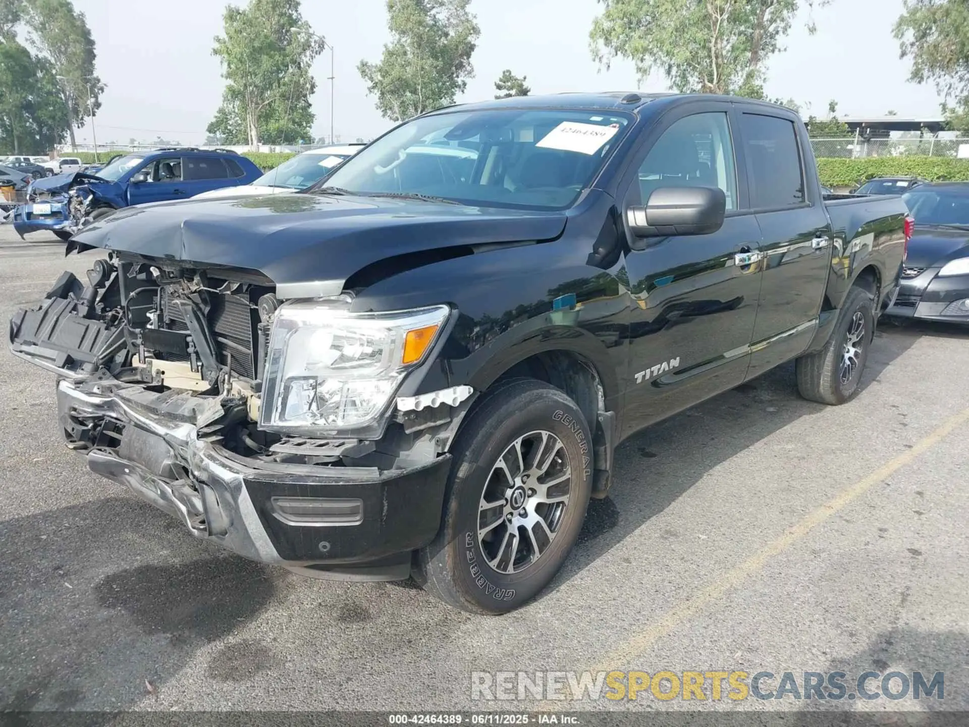 2 Photograph of a damaged car 1N6AA1ED8MN502425 NISSAN TITAN 2021