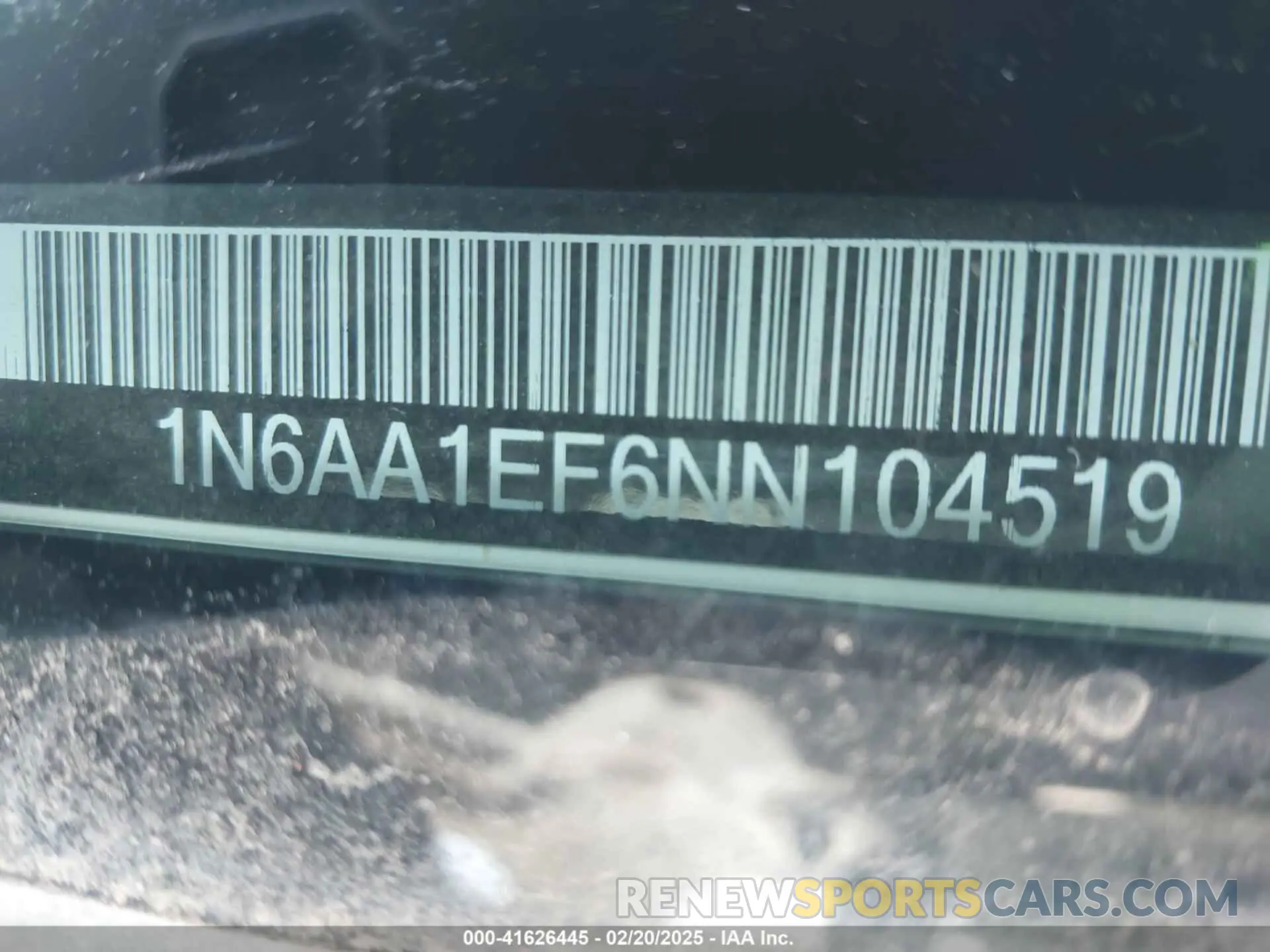 9 Photograph of a damaged car 1N6AA1EF6NN104519 NISSAN TITAN 2022