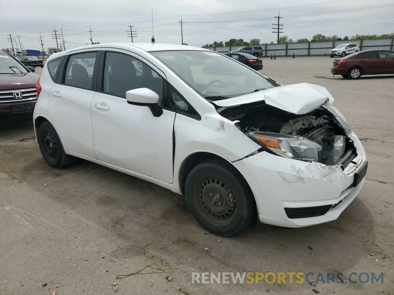 4 Photograph of a damaged car 3N1CE2CP7KL355422 NISSAN VERSA 2019