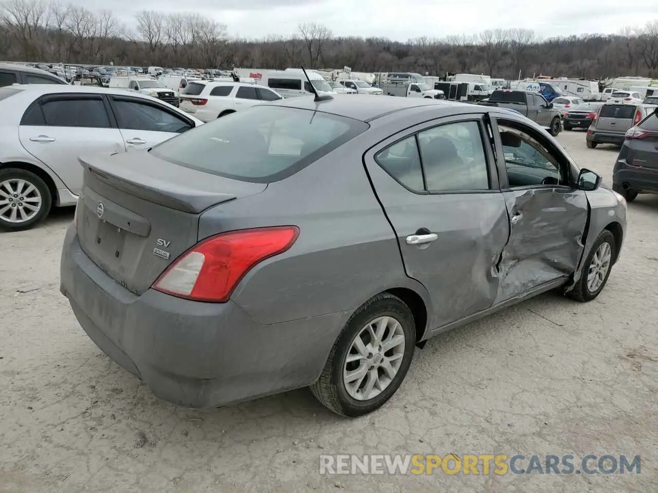 3 Photograph of a damaged car 3N1CN7AP0KL823569 NISSAN VERSA 2019