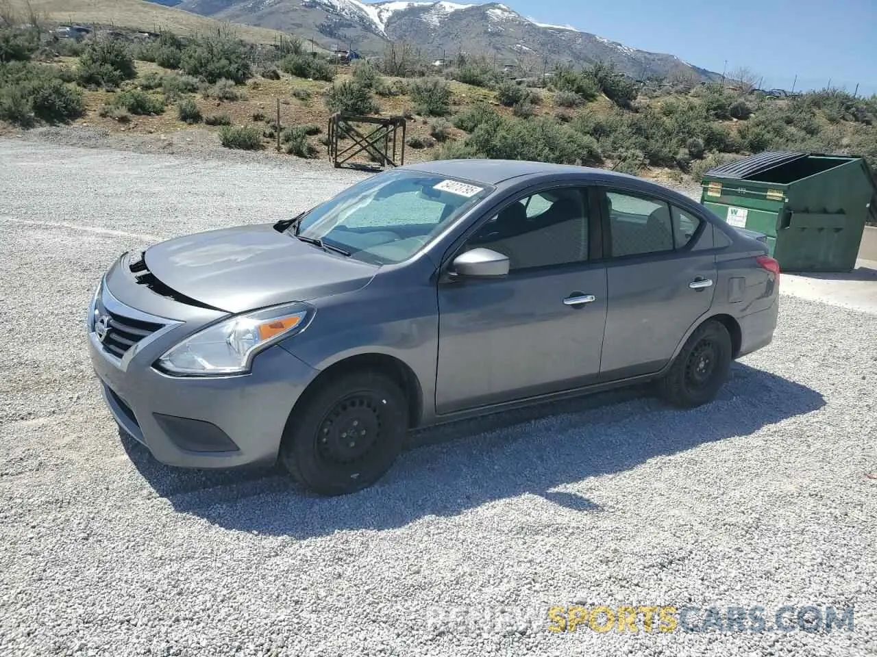 1 Photograph of a damaged car 3N1CN7AP0KL840842 NISSAN VERSA 2019