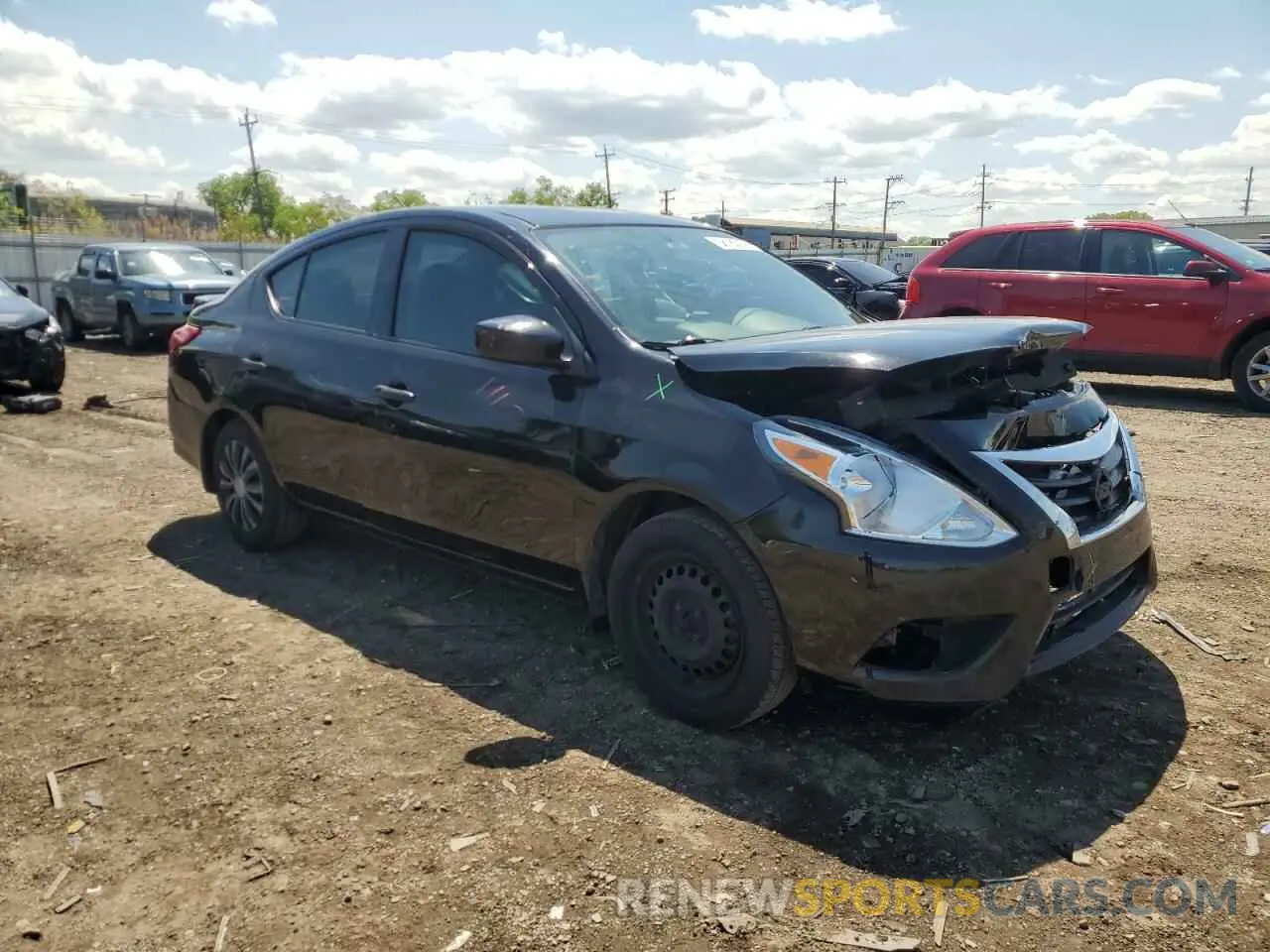 4 Photograph of a damaged car 3N1CN7AP1KL807865 NISSAN VERSA 2019