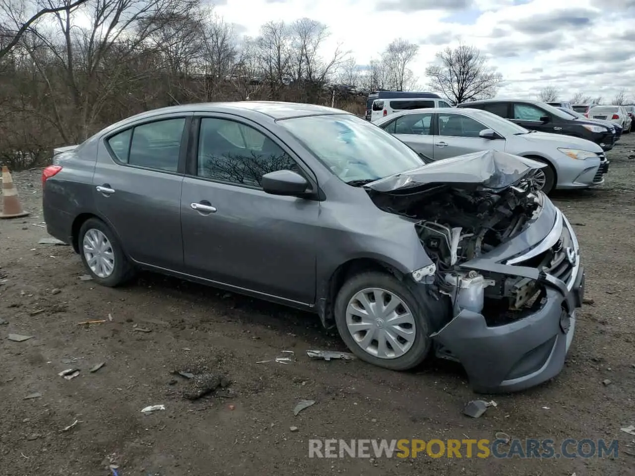 4 Photograph of a damaged car 3N1CN7AP1KL809745 NISSAN VERSA 2019