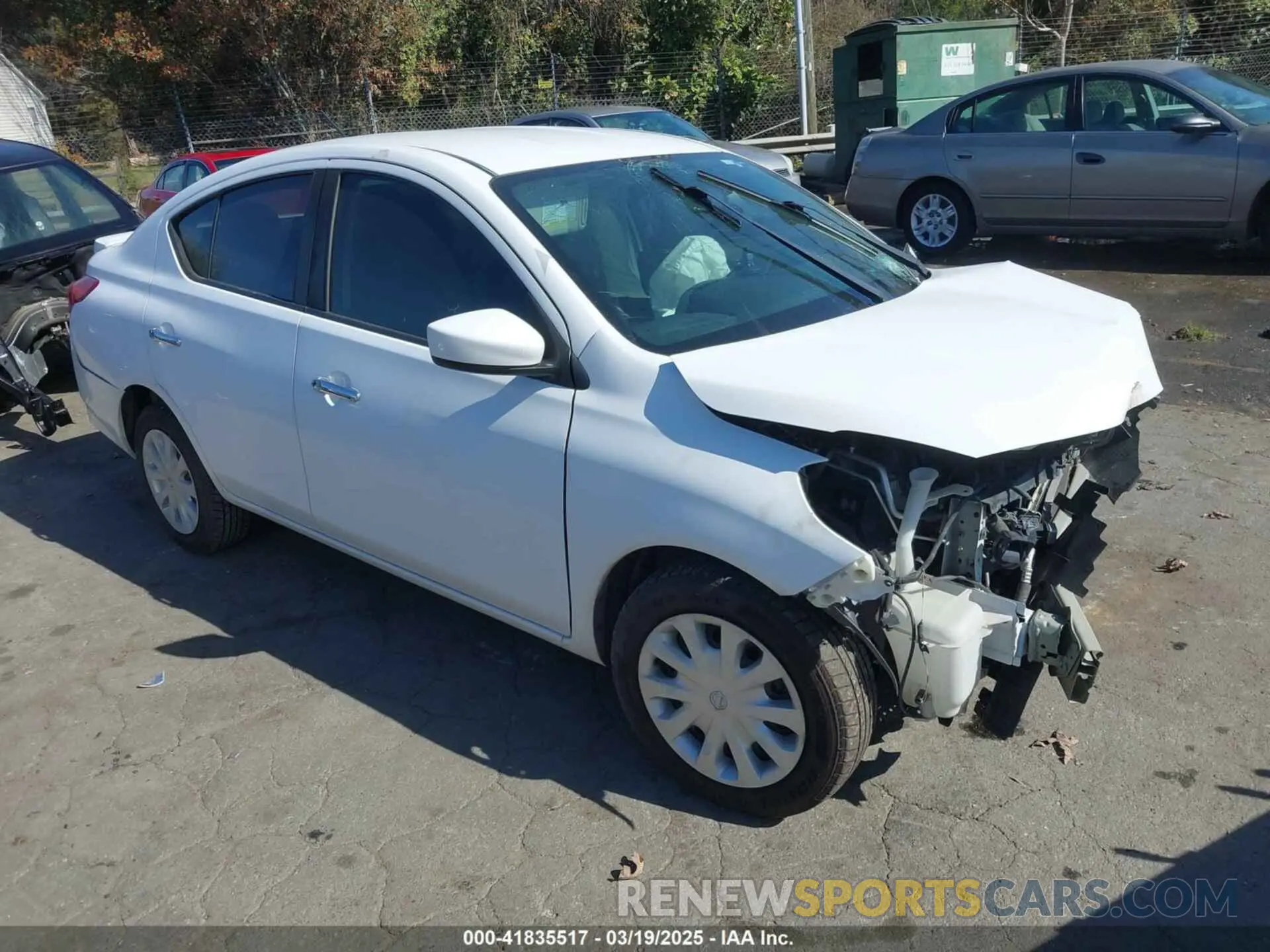 1 Photograph of a damaged car 3N1CN7AP1KL831308 NISSAN VERSA 2019