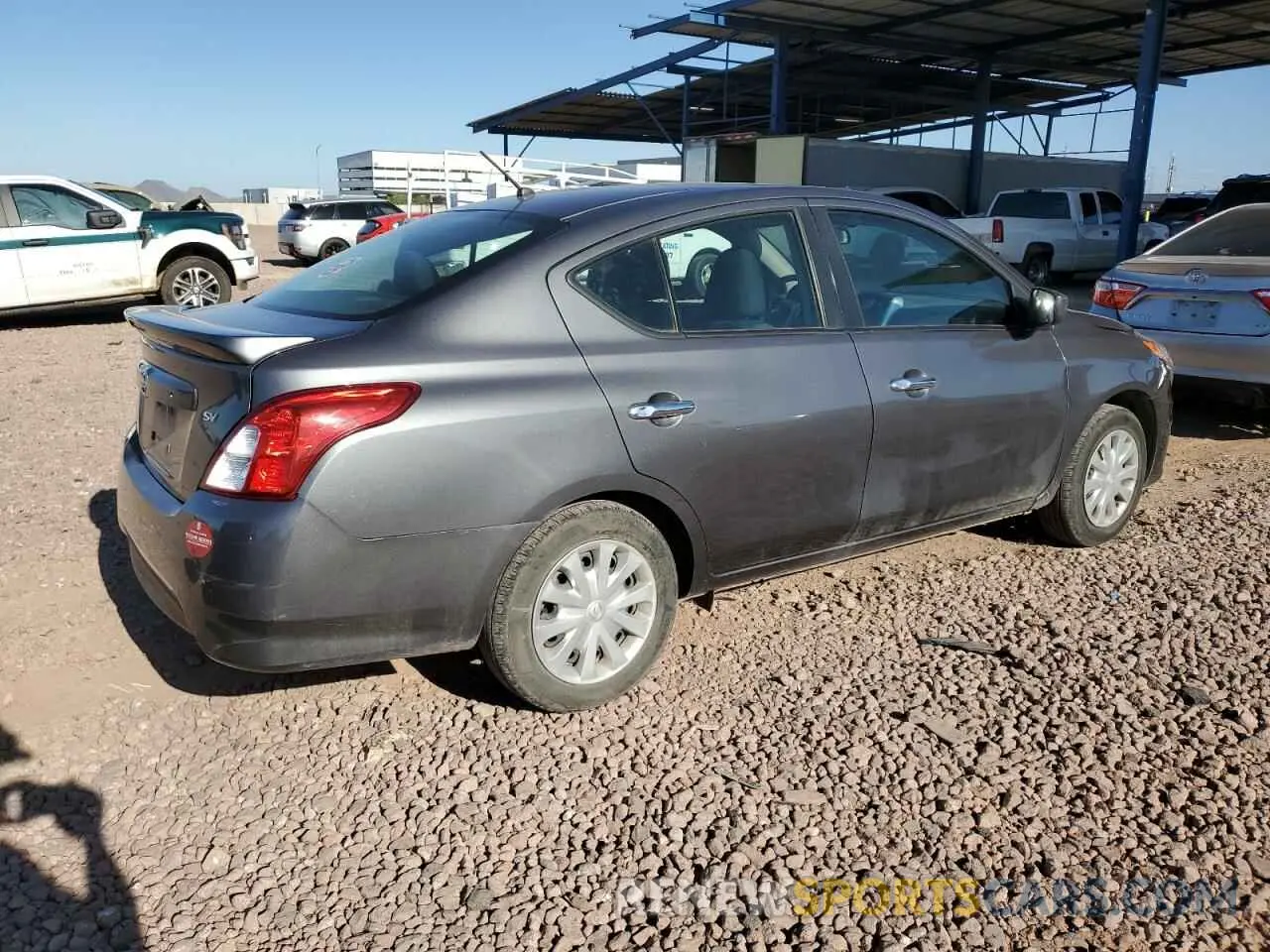 3 Photograph of a damaged car 3N1CN7AP1KL842003 NISSAN VERSA 2019