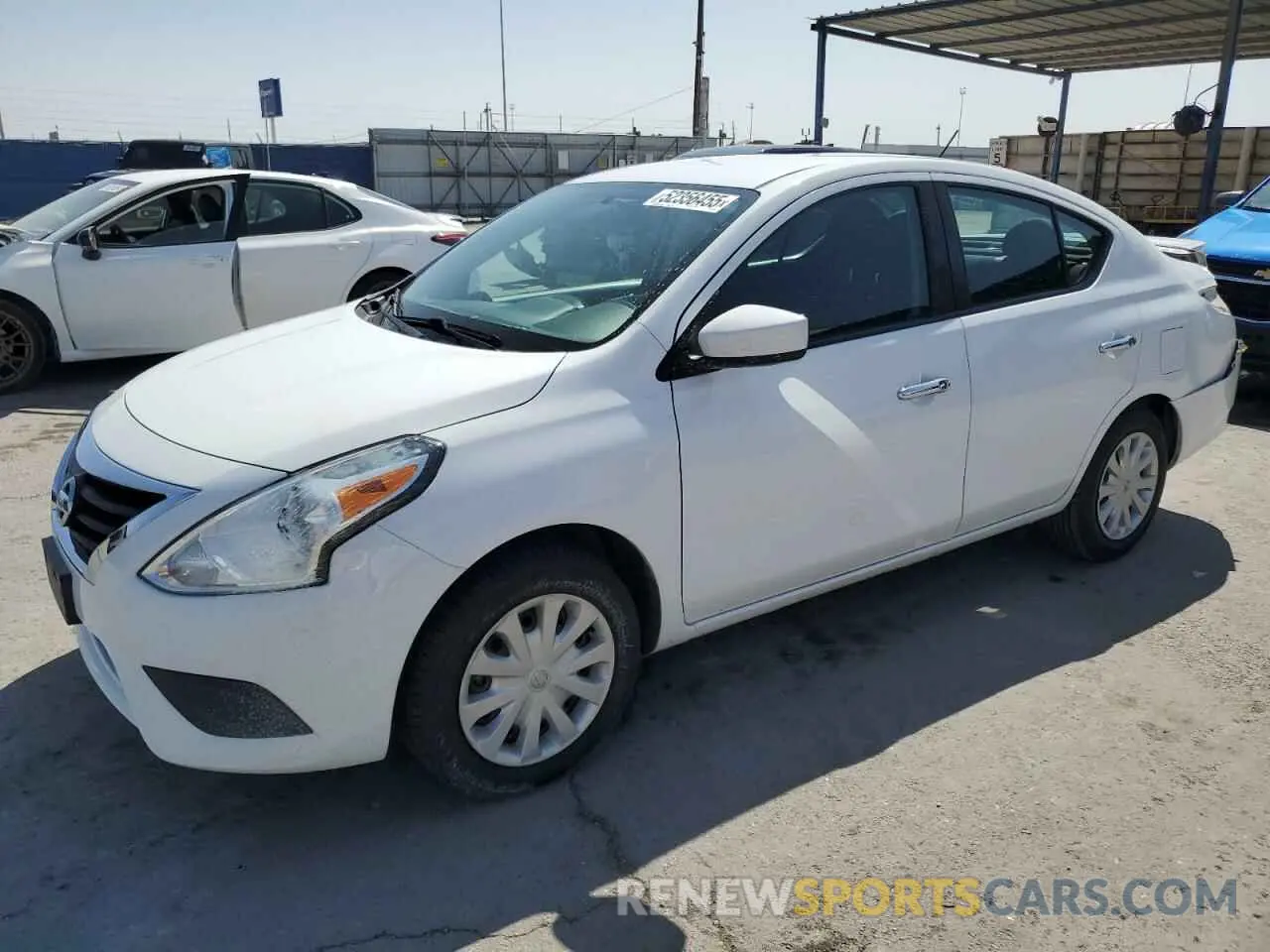 1 Photograph of a damaged car 3N1CN7AP1KL843426 NISSAN VERSA 2019