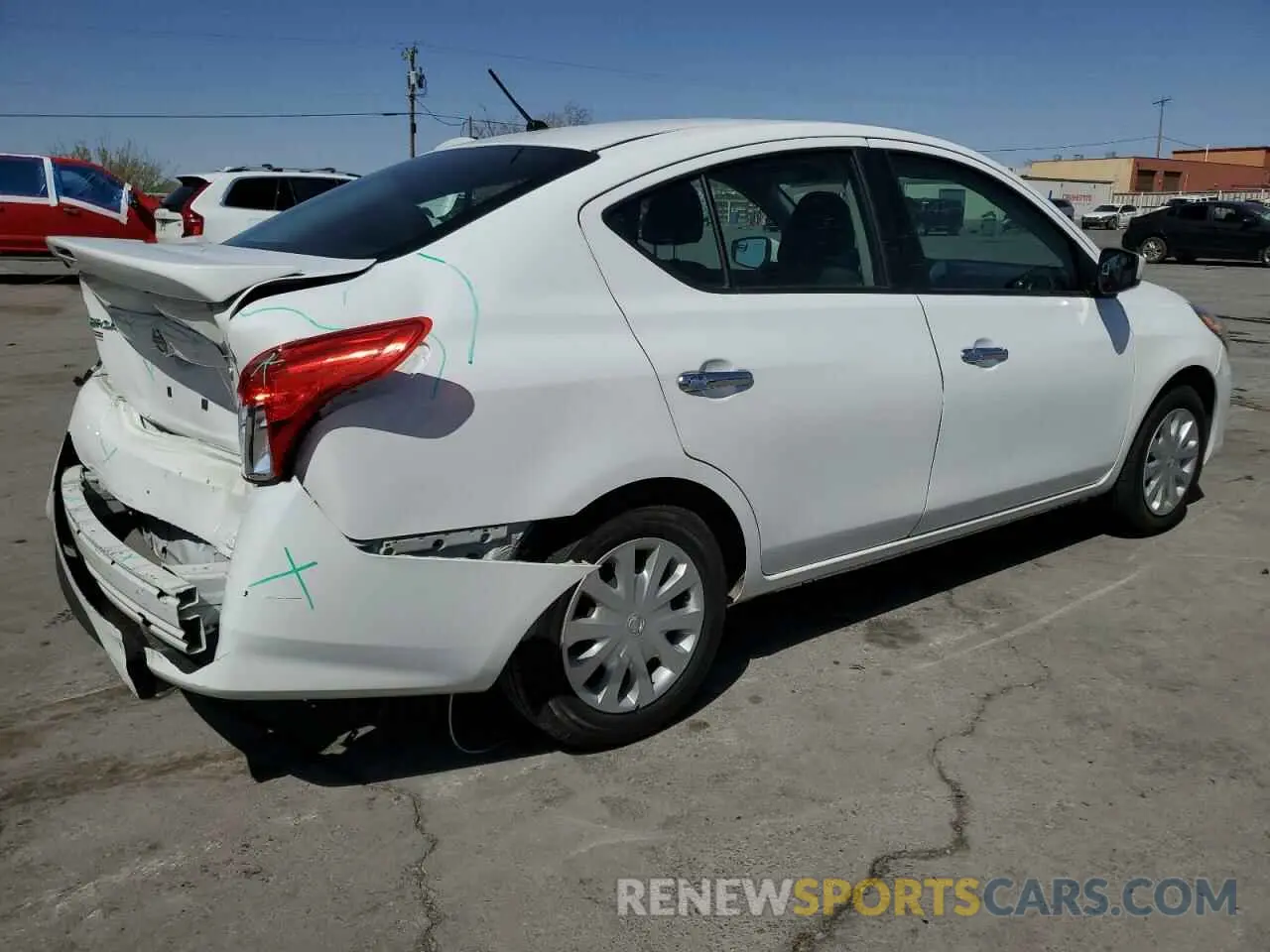 3 Photograph of a damaged car 3N1CN7AP1KL843426 NISSAN VERSA 2019