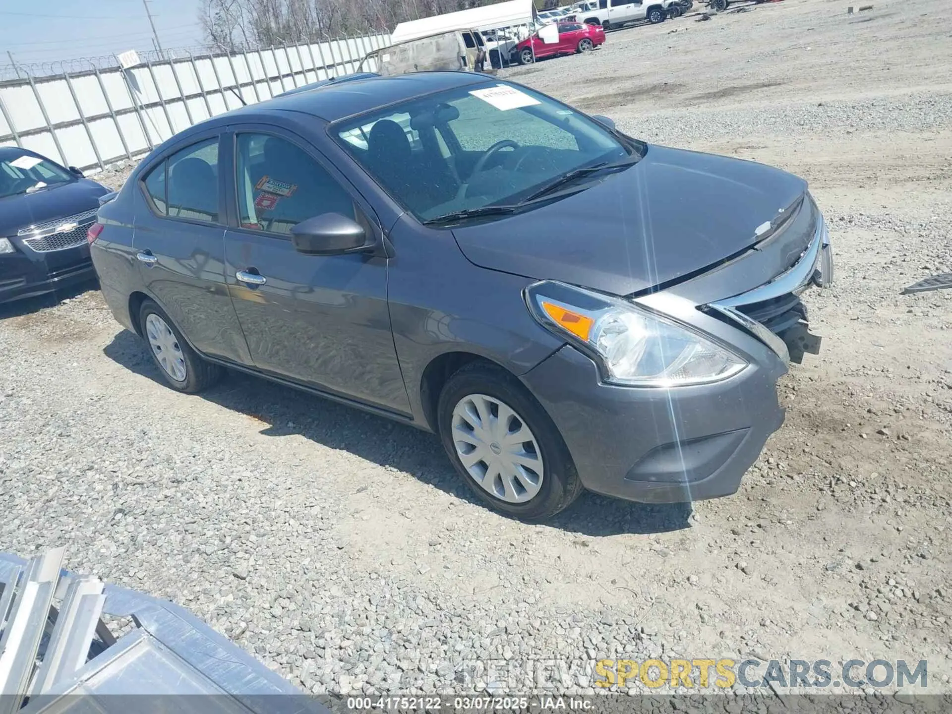 1 Photograph of a damaged car 3N1CN7AP1KL863482 NISSAN VERSA 2019