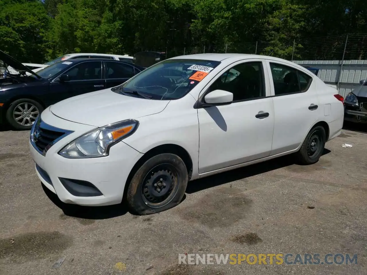 1 Photograph of a damaged car 3N1CN7AP1KL865622 NISSAN VERSA 2019