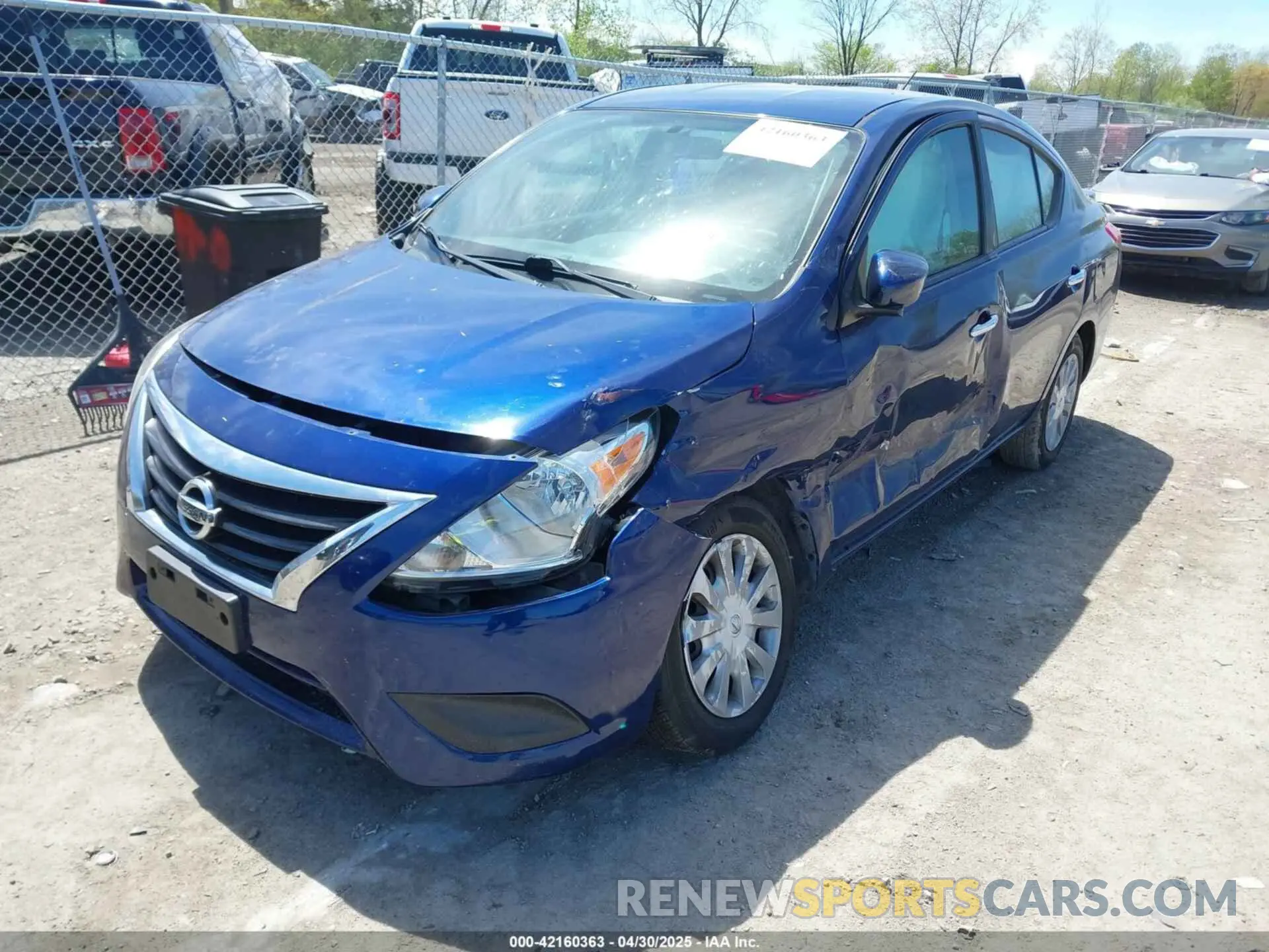 2 Фотография поврежденного автомобиля 3N1CN7AP1KL871484 NISSAN VERSA 2019