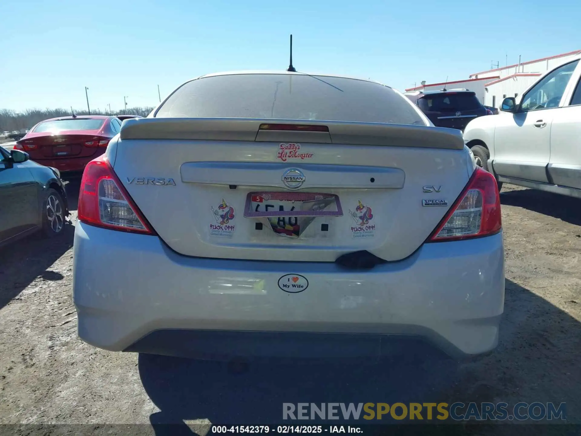 16 Photograph of a damaged car 3N1CN7AP2KL818910 NISSAN VERSA 2019