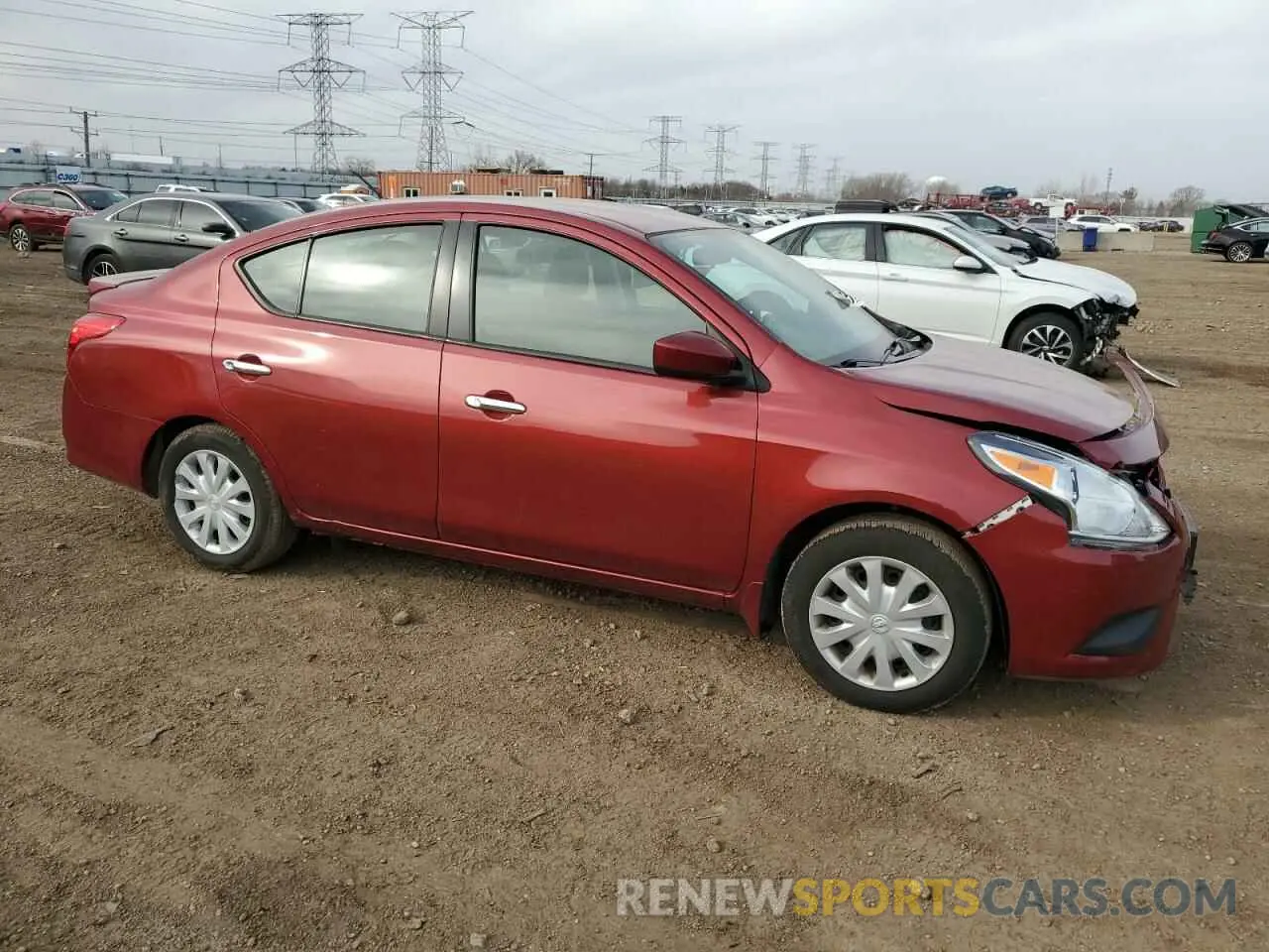 4 Photograph of a damaged car 3N1CN7AP2KL837862 NISSAN VERSA 2019