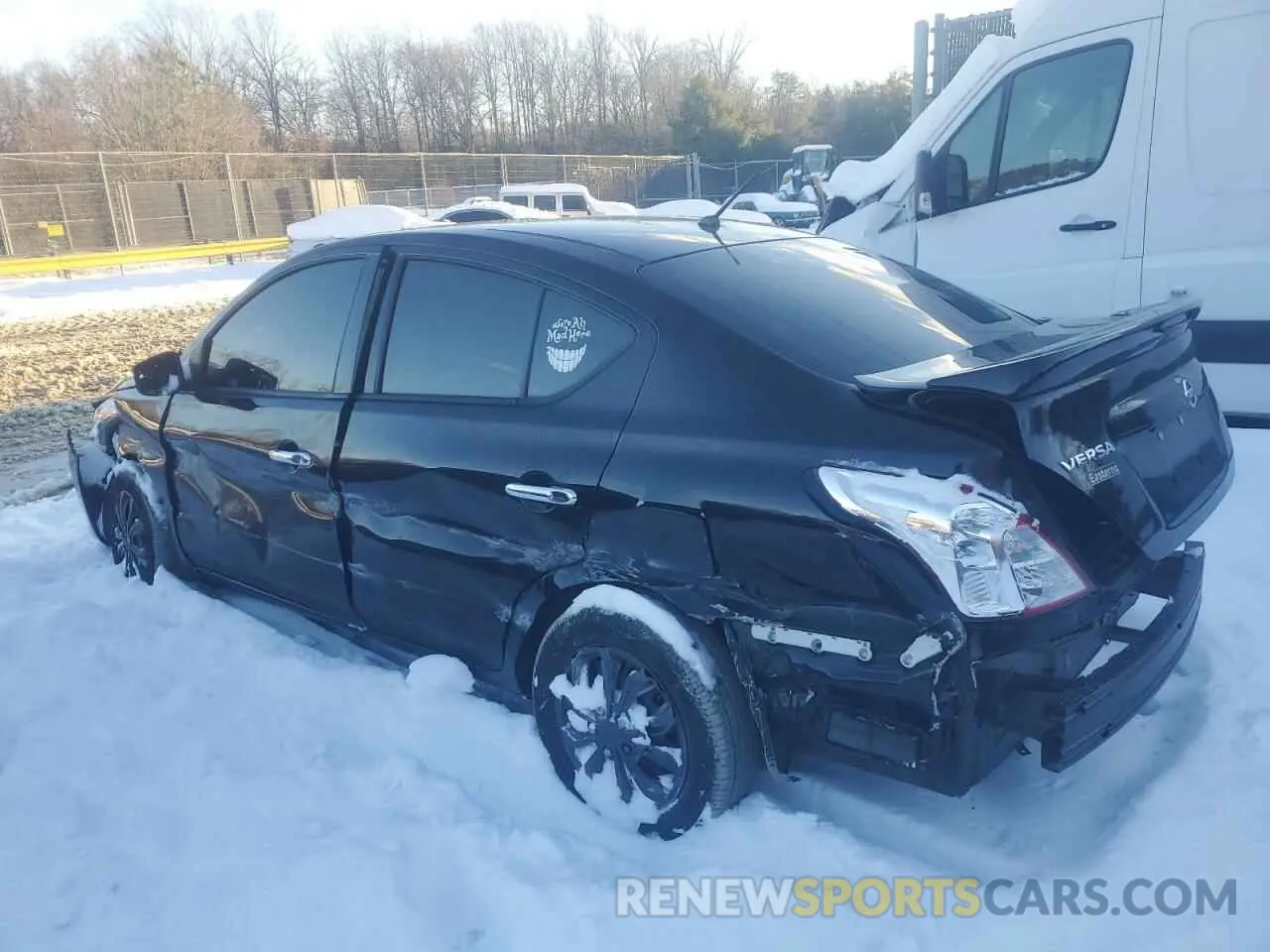 2 Photograph of a damaged car 3N1CN7AP2KL871249 NISSAN VERSA 2019