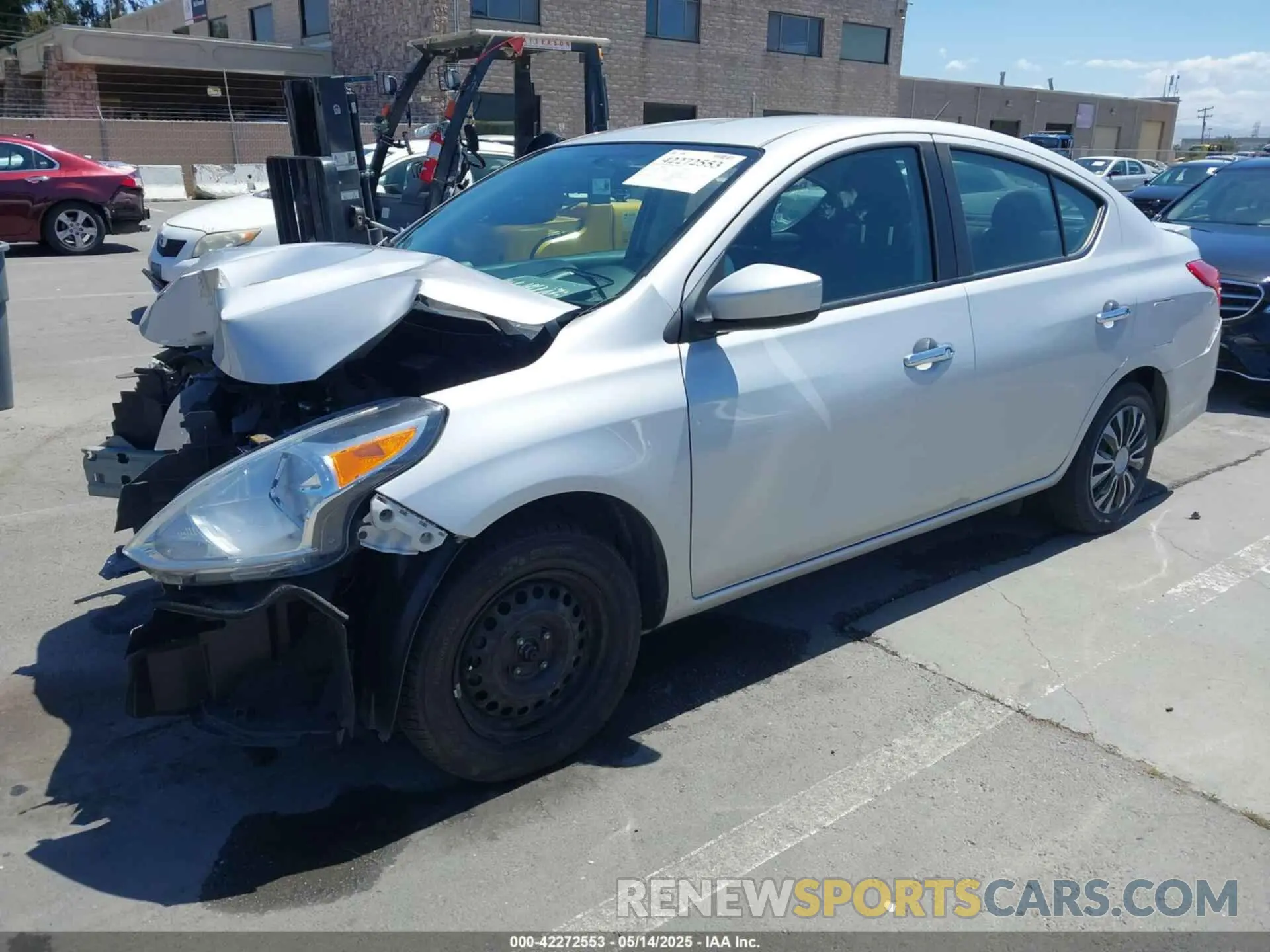 2 Photograph of a damaged car 3N1CN7AP2KL873700 NISSAN VERSA 2019