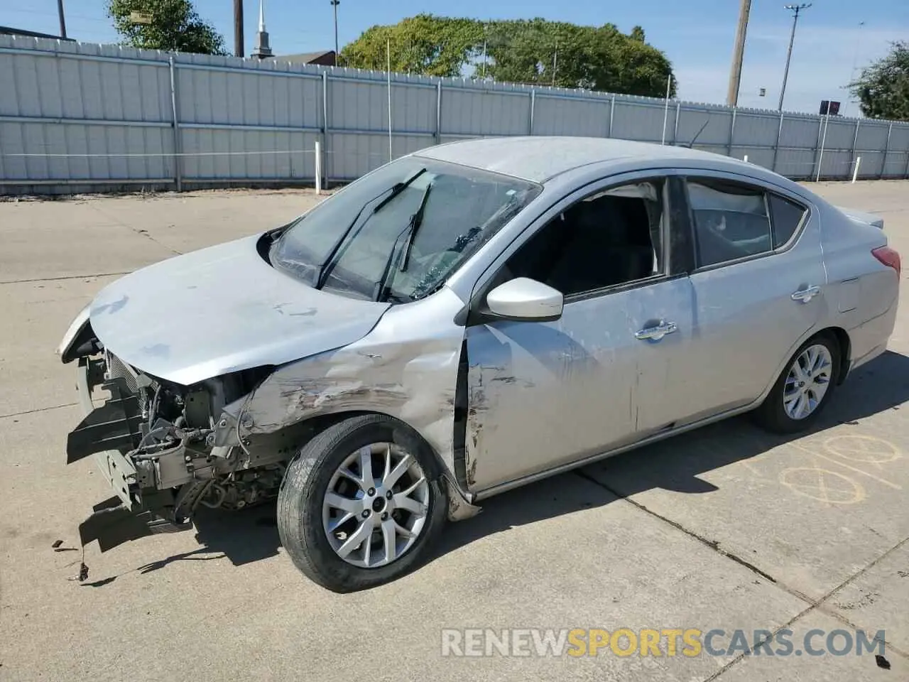 1 Photograph of a damaged car 3N1CN7AP3KL828894 NISSAN VERSA 2019