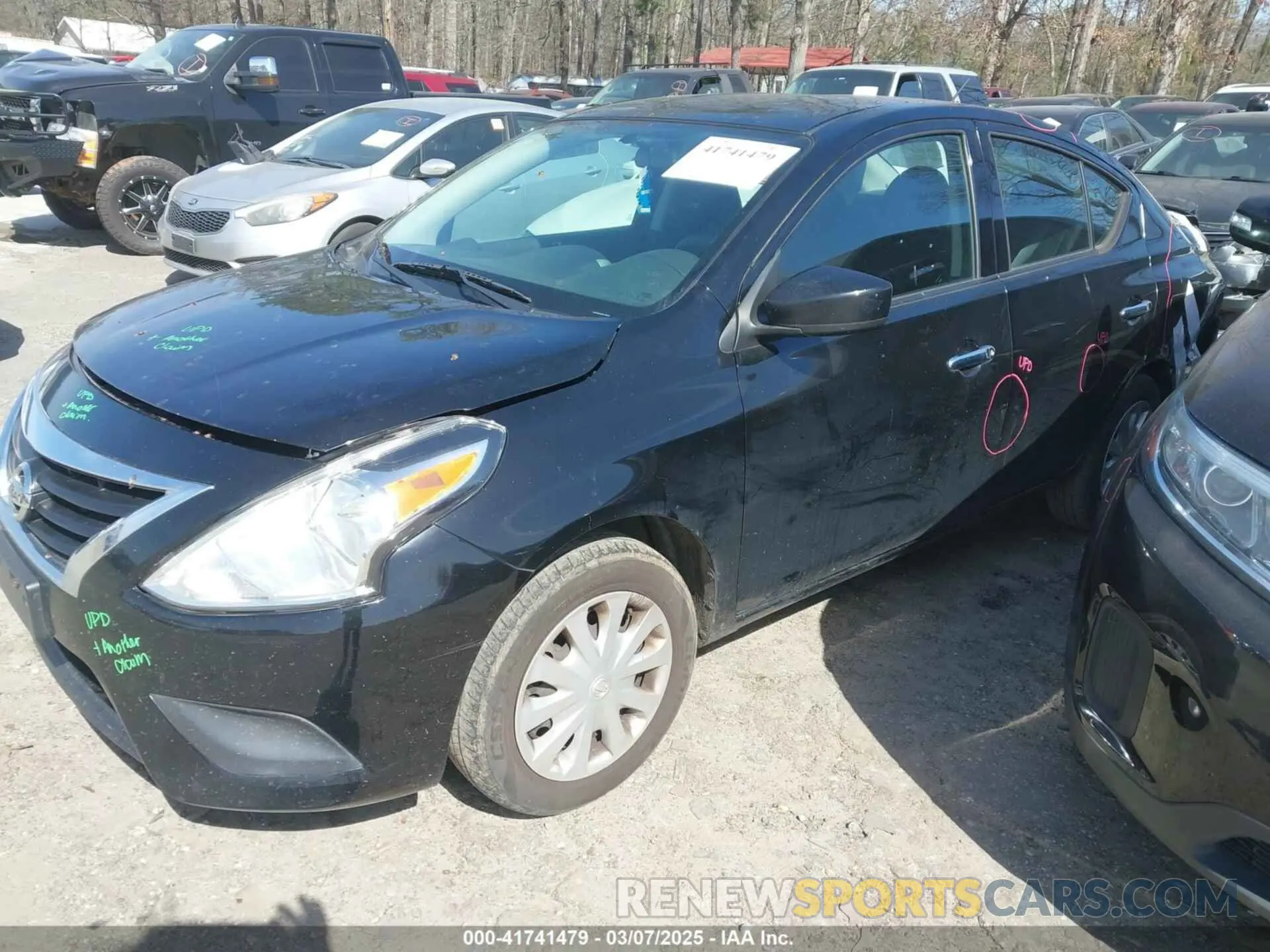 2 Photograph of a damaged car 3N1CN7AP3KL878470 NISSAN VERSA 2019