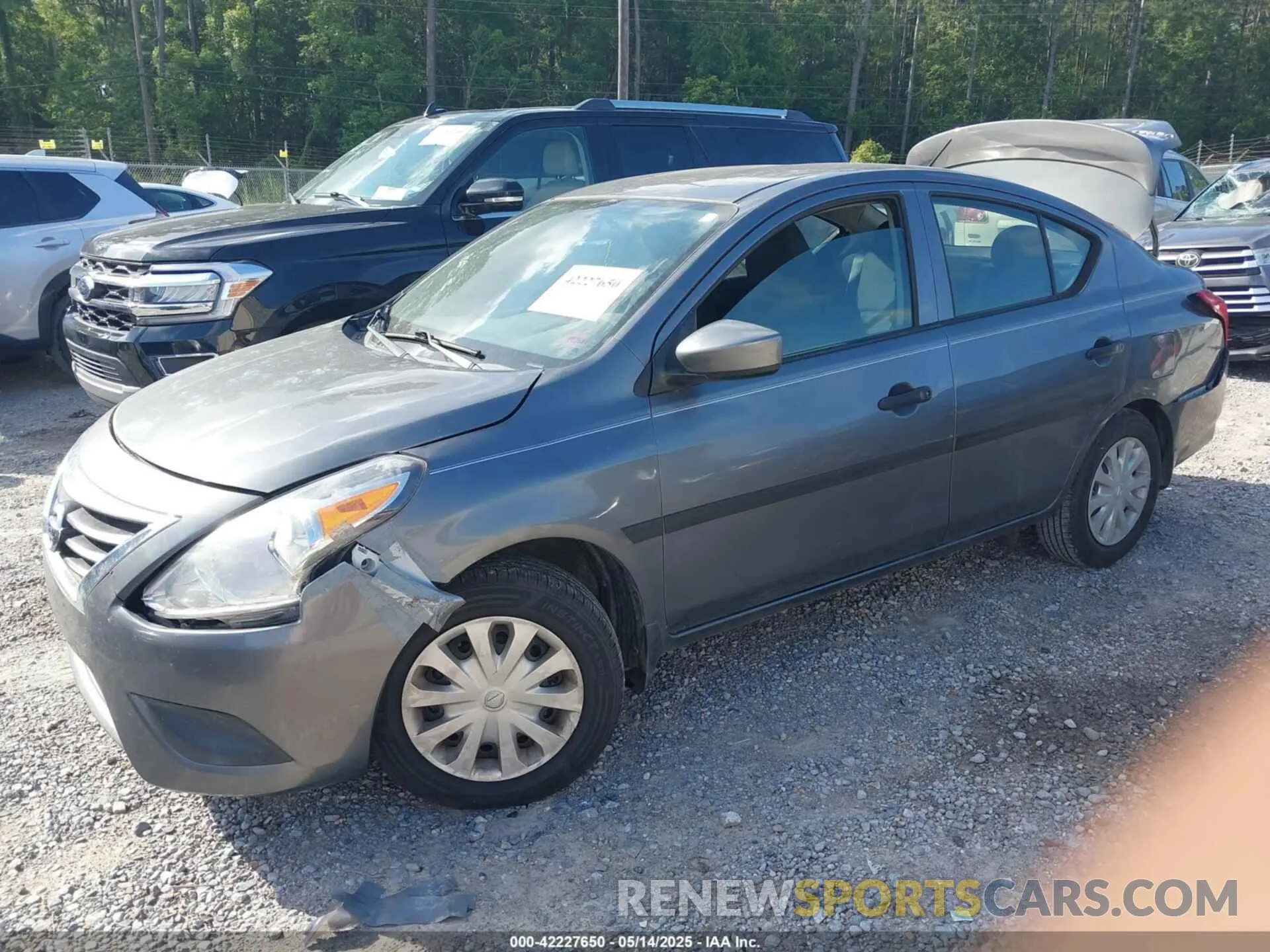 2 Photograph of a damaged car 3N1CN7AP4KL814051 NISSAN VERSA 2019