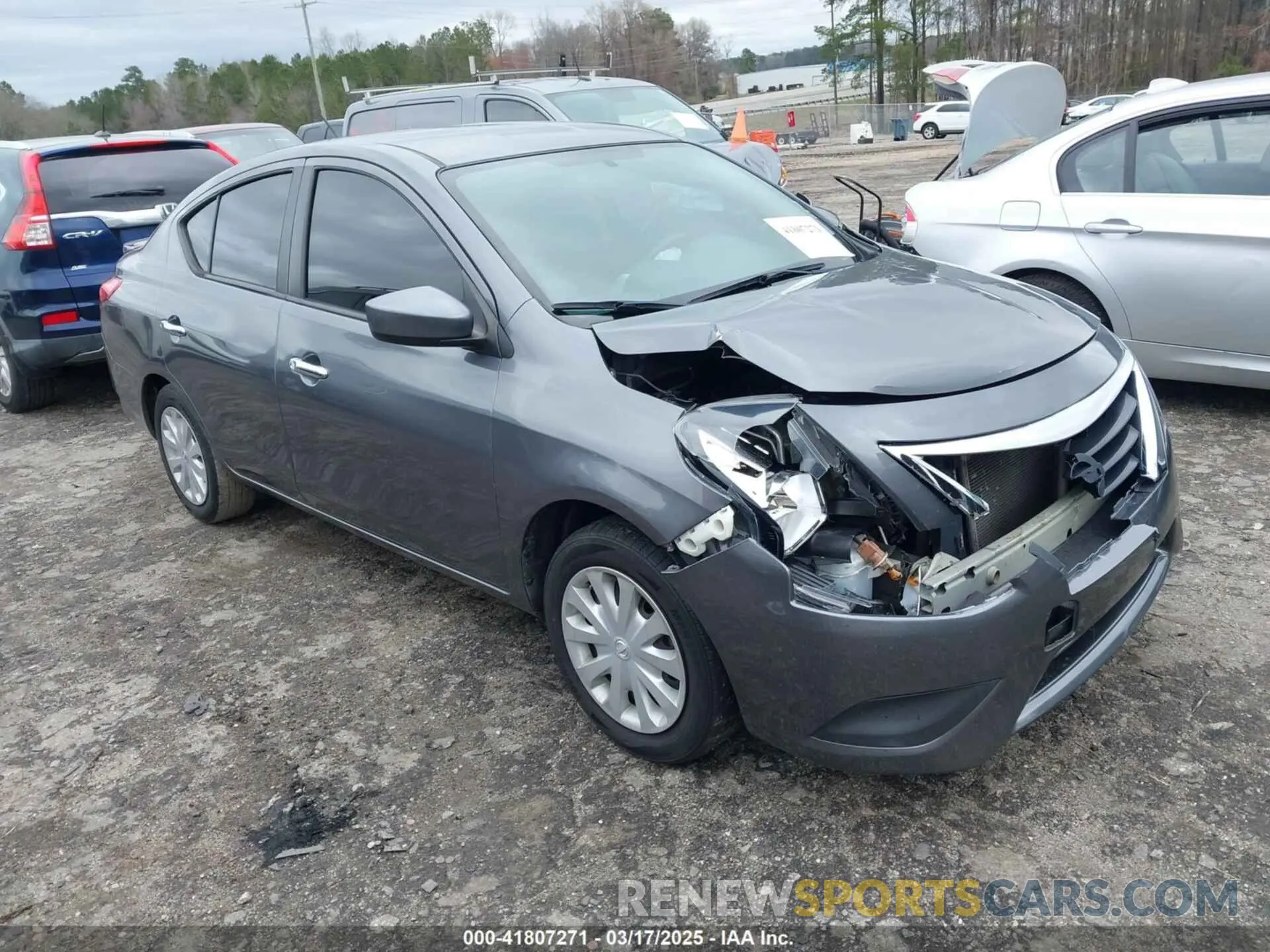 1 Photograph of a damaged car 3N1CN7AP4KL831867 NISSAN VERSA 2019