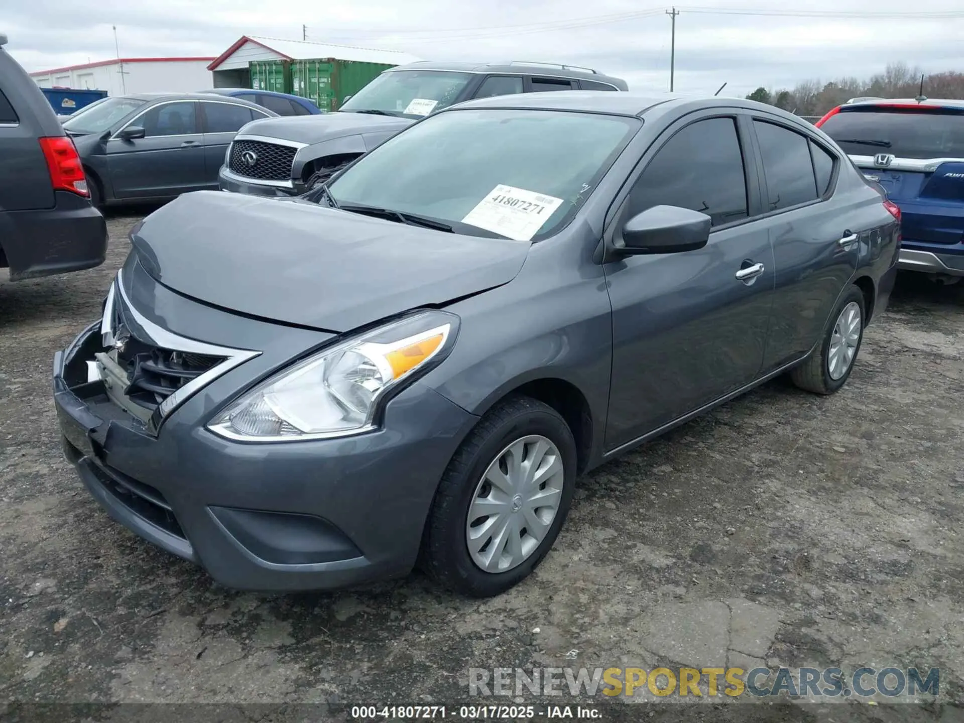 2 Photograph of a damaged car 3N1CN7AP4KL831867 NISSAN VERSA 2019