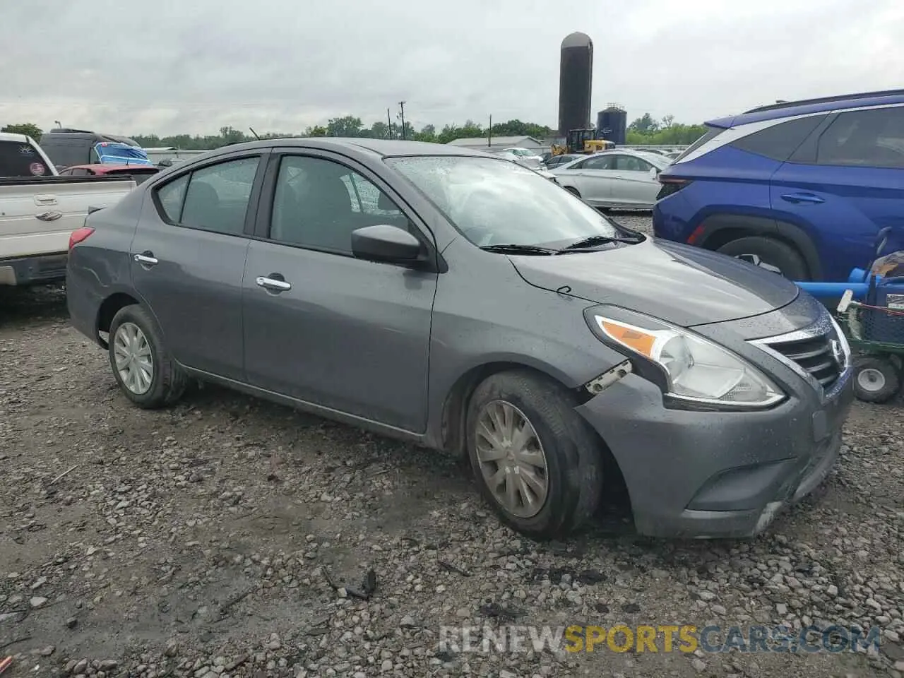 4 Photograph of a damaged car 3N1CN7AP4KL847566 NISSAN VERSA 2019