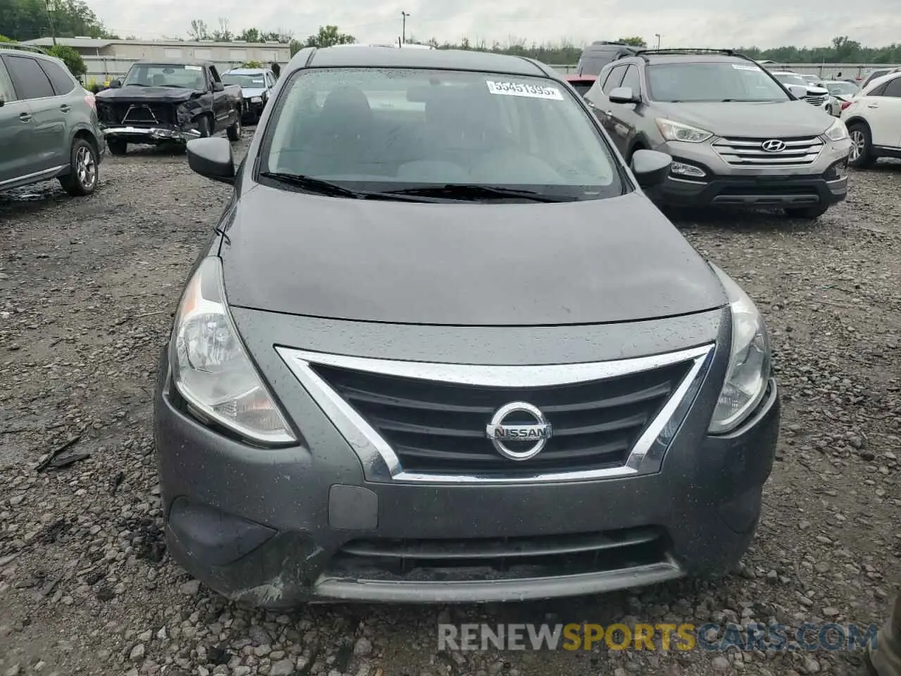 5 Photograph of a damaged car 3N1CN7AP4KL847566 NISSAN VERSA 2019