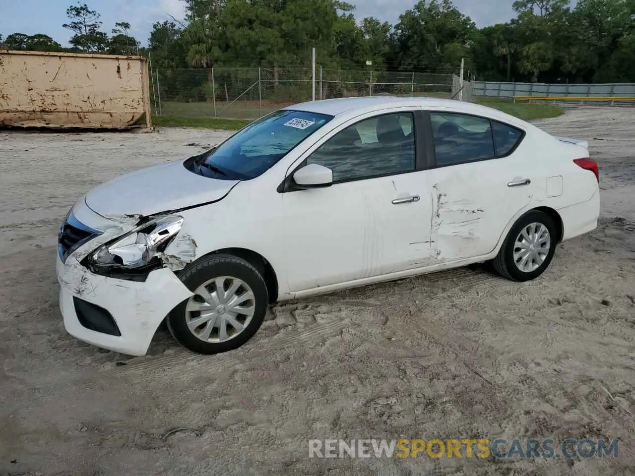 1 Photograph of a damaged car 3N1CN7AP4KL850953 NISSAN VERSA 2019