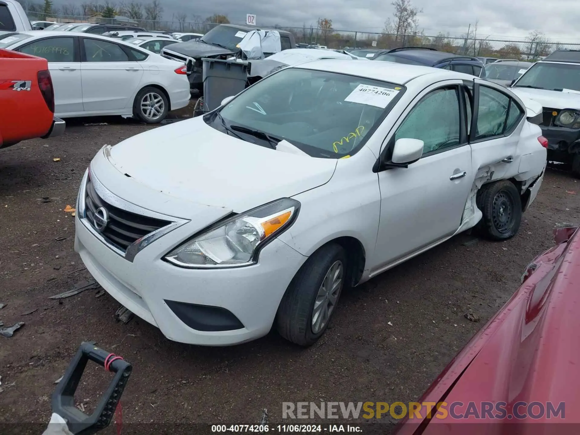 2 Photograph of a damaged car 3N1CN7AP4KL854369 NISSAN VERSA 2019