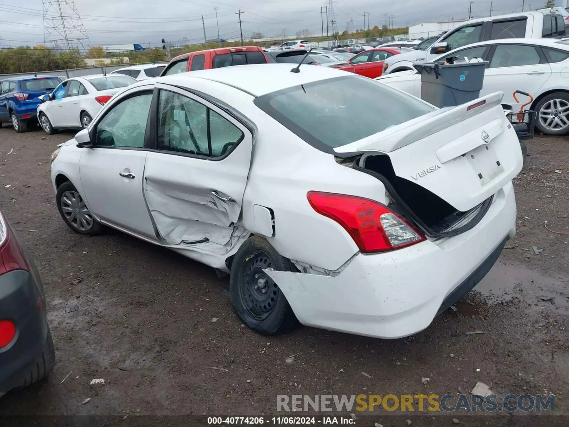 3 Photograph of a damaged car 3N1CN7AP4KL854369 NISSAN VERSA 2019