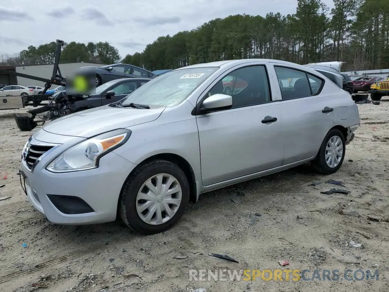 1 Photograph of a damaged car 3N1CN7AP5KL805309 NISSAN VERSA 2019