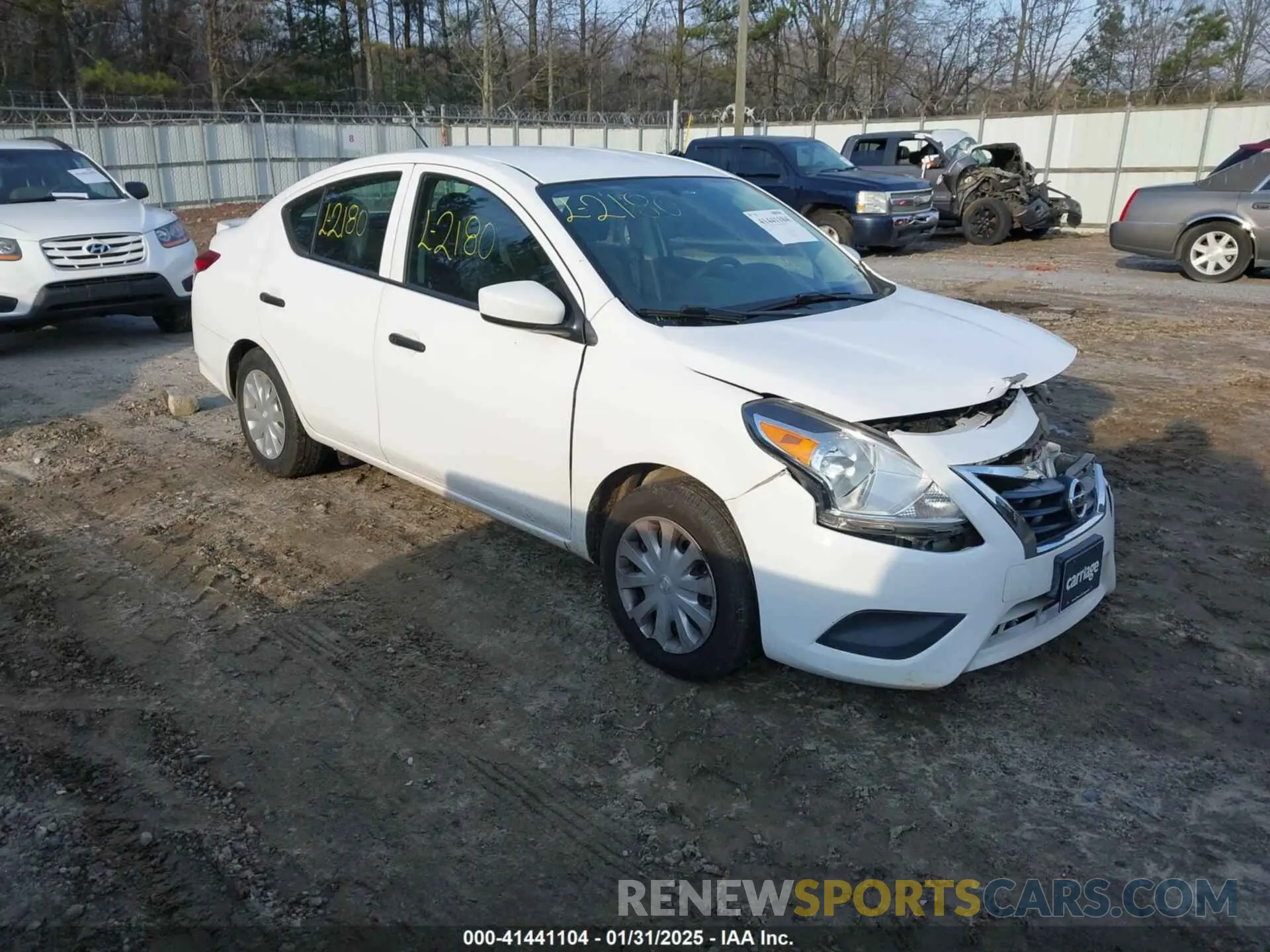 1 Photograph of a damaged car 3N1CN7AP5KL815645 NISSAN VERSA 2019