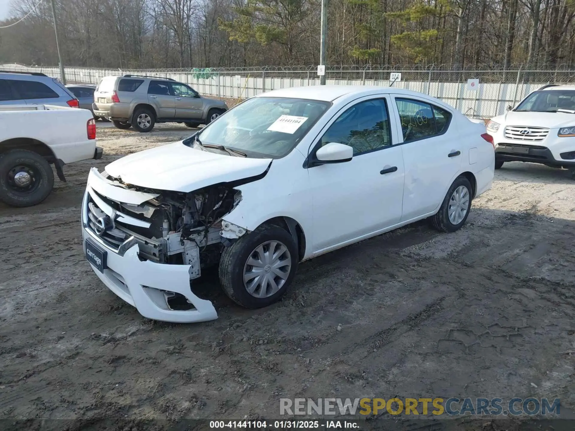 2 Photograph of a damaged car 3N1CN7AP5KL815645 NISSAN VERSA 2019