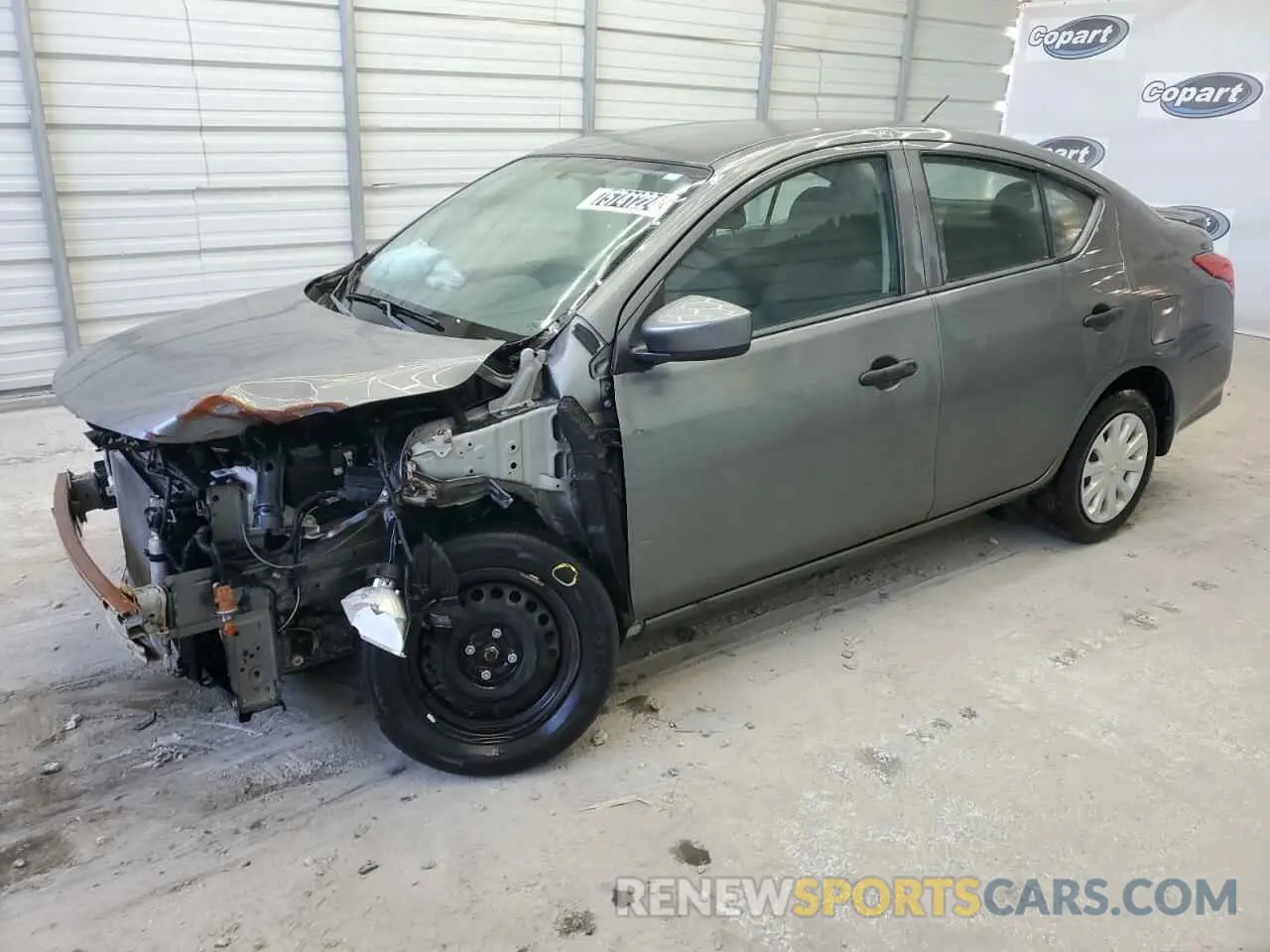 1 Photograph of a damaged car 3N1CN7AP5KL818254 NISSAN VERSA 2019