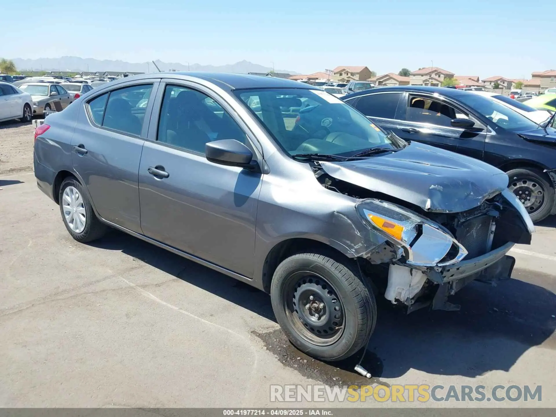 1 Photograph of a damaged car 3N1CN7AP5KL827228 NISSAN VERSA 2019