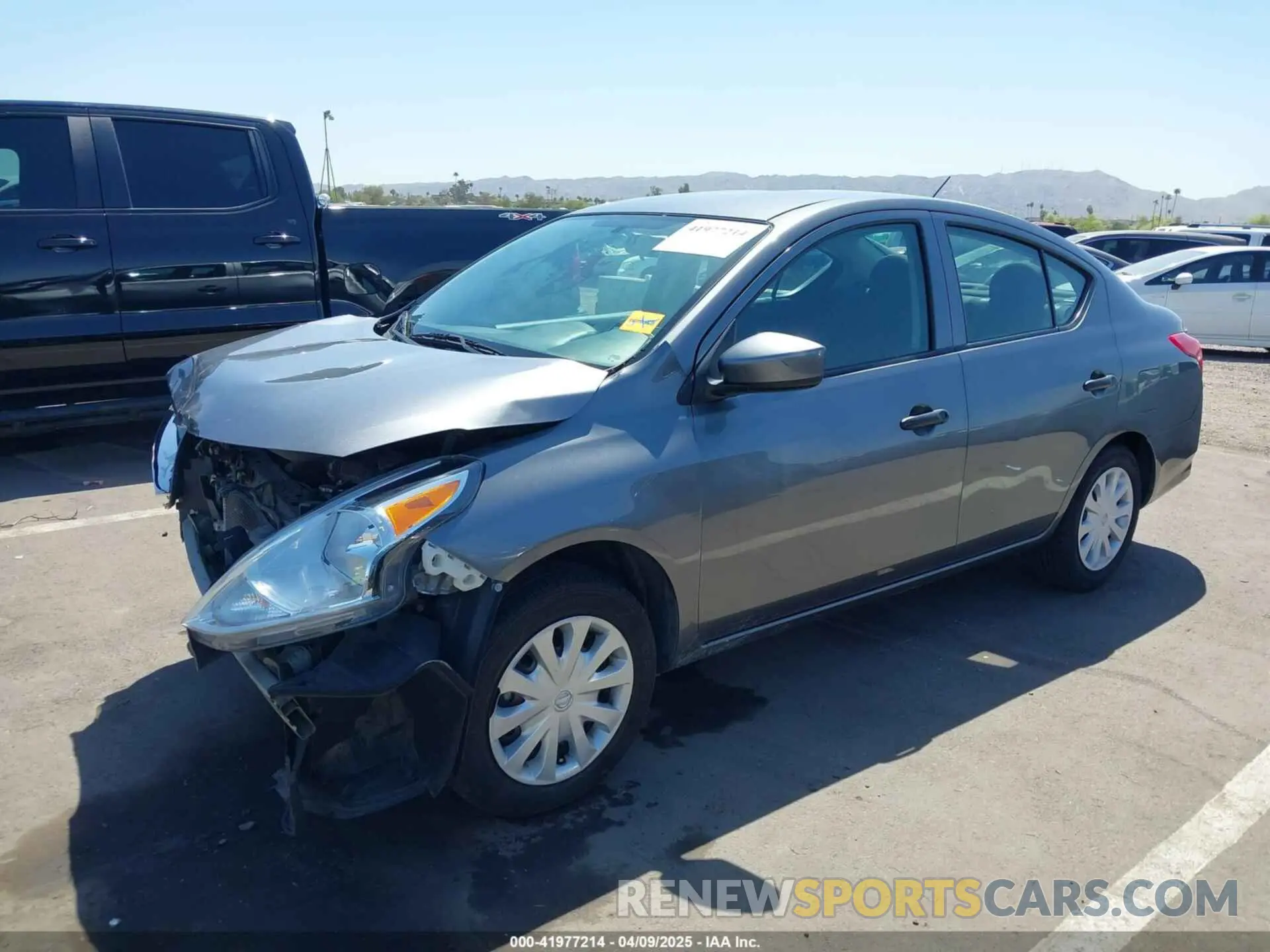 2 Photograph of a damaged car 3N1CN7AP5KL827228 NISSAN VERSA 2019